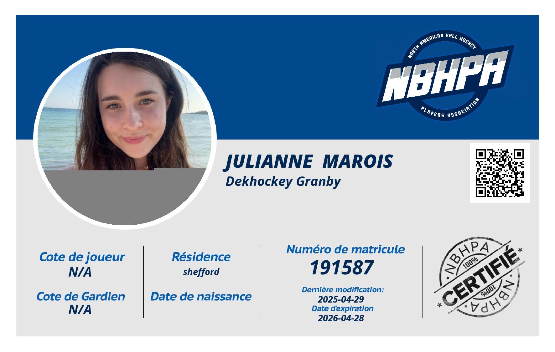 Julianne  Marois
