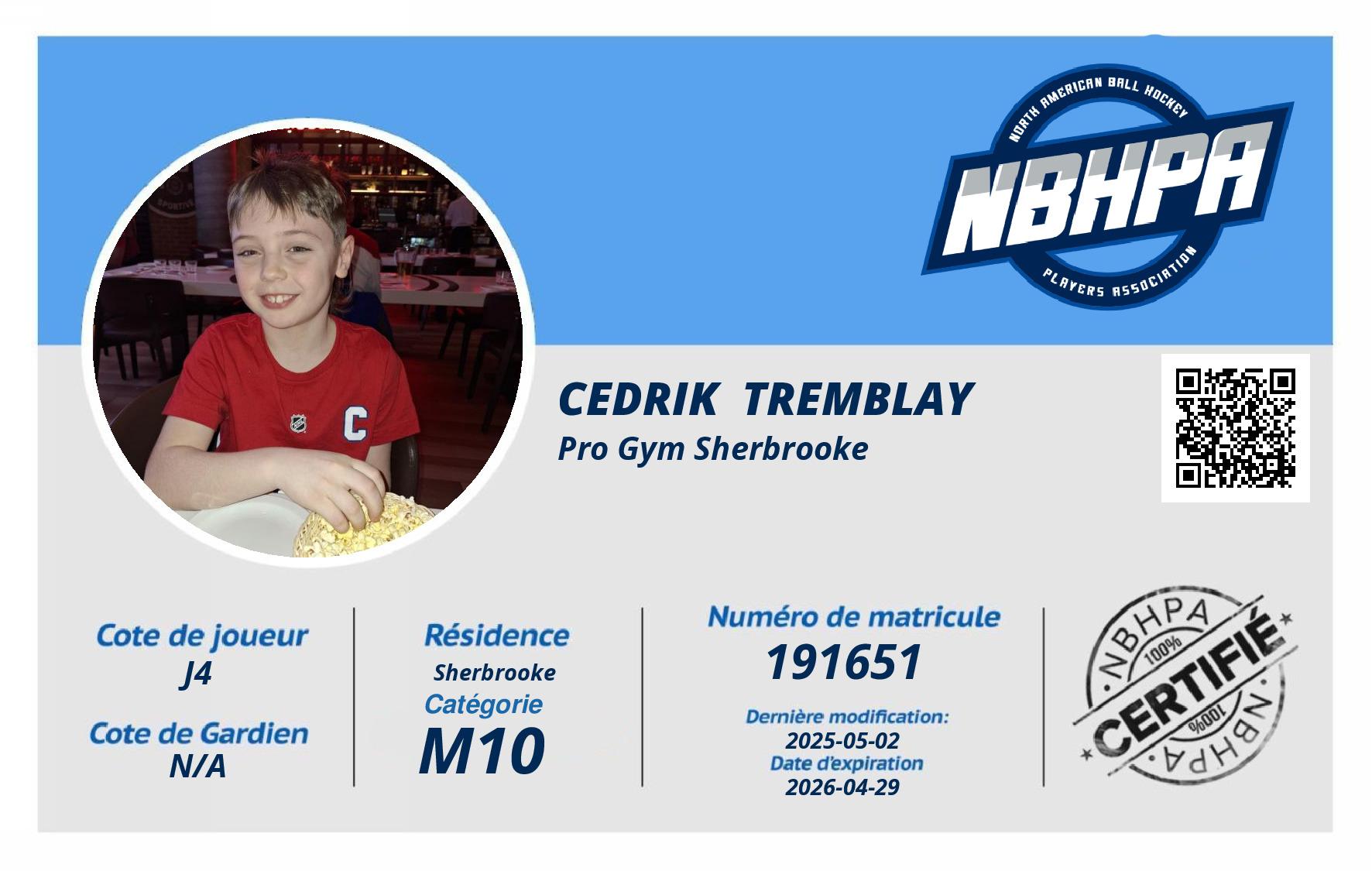 Cedrik  Tremblay 