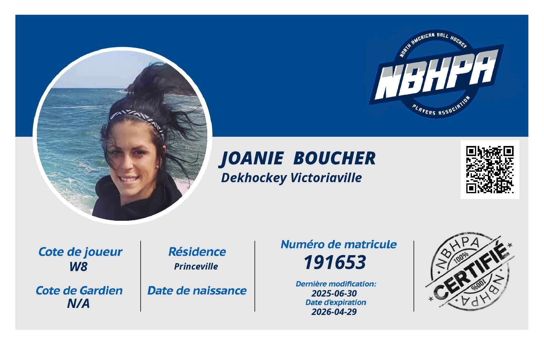 Joanie  Boucher
