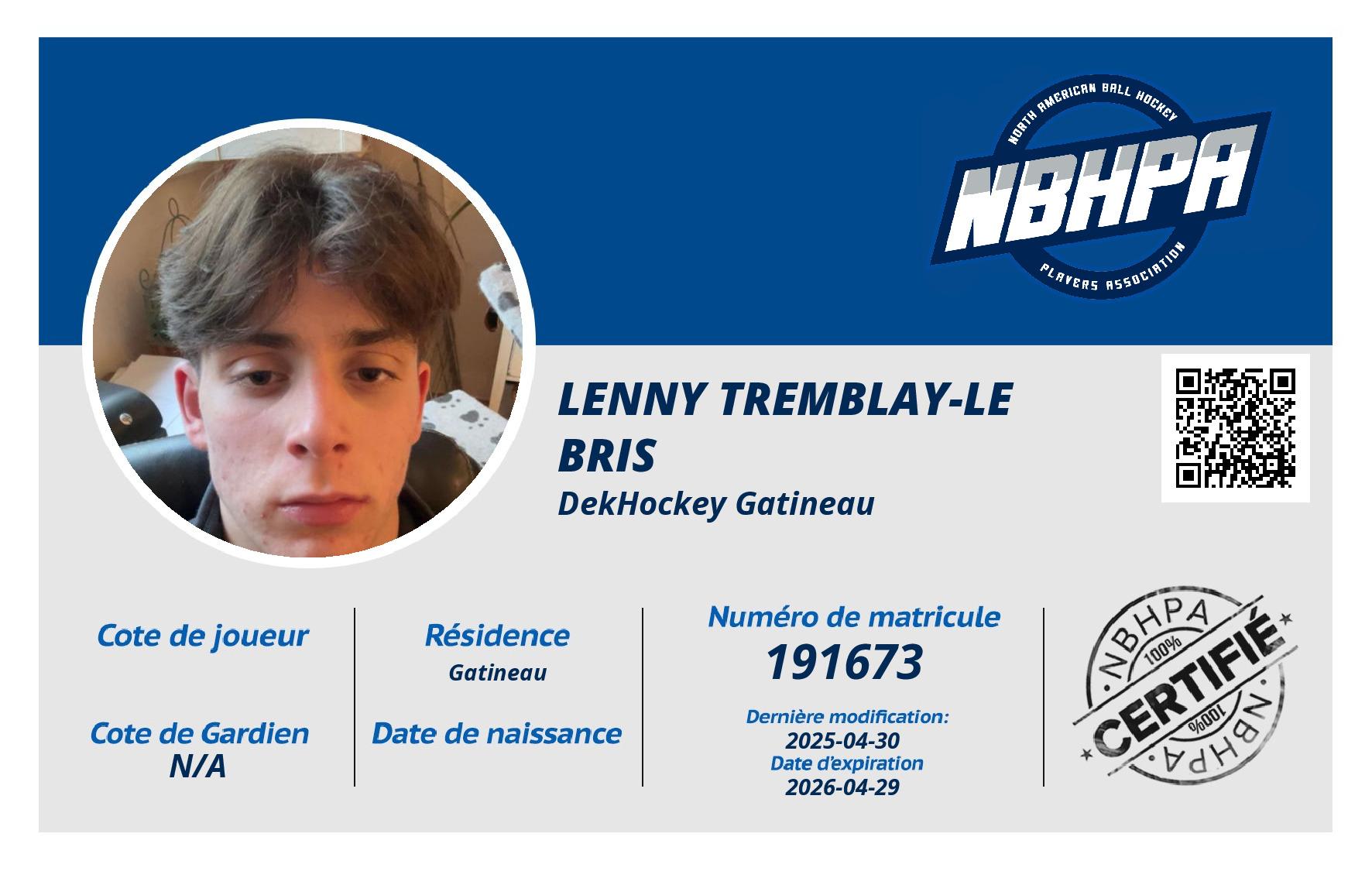 Lenny Tremblay-Le Bris