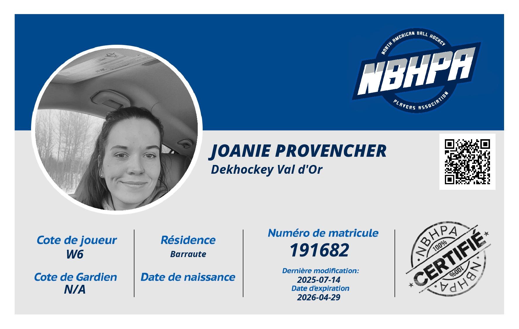 Joanie Provencher