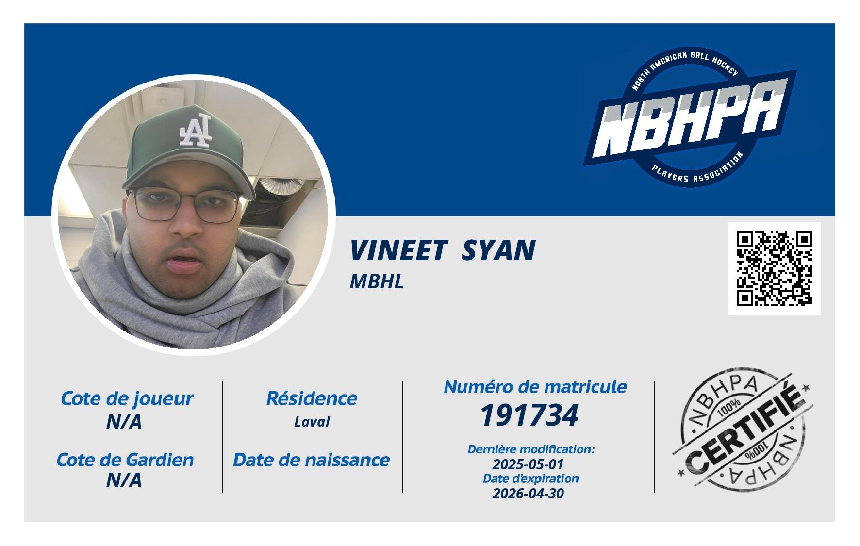 VINEET  Syan