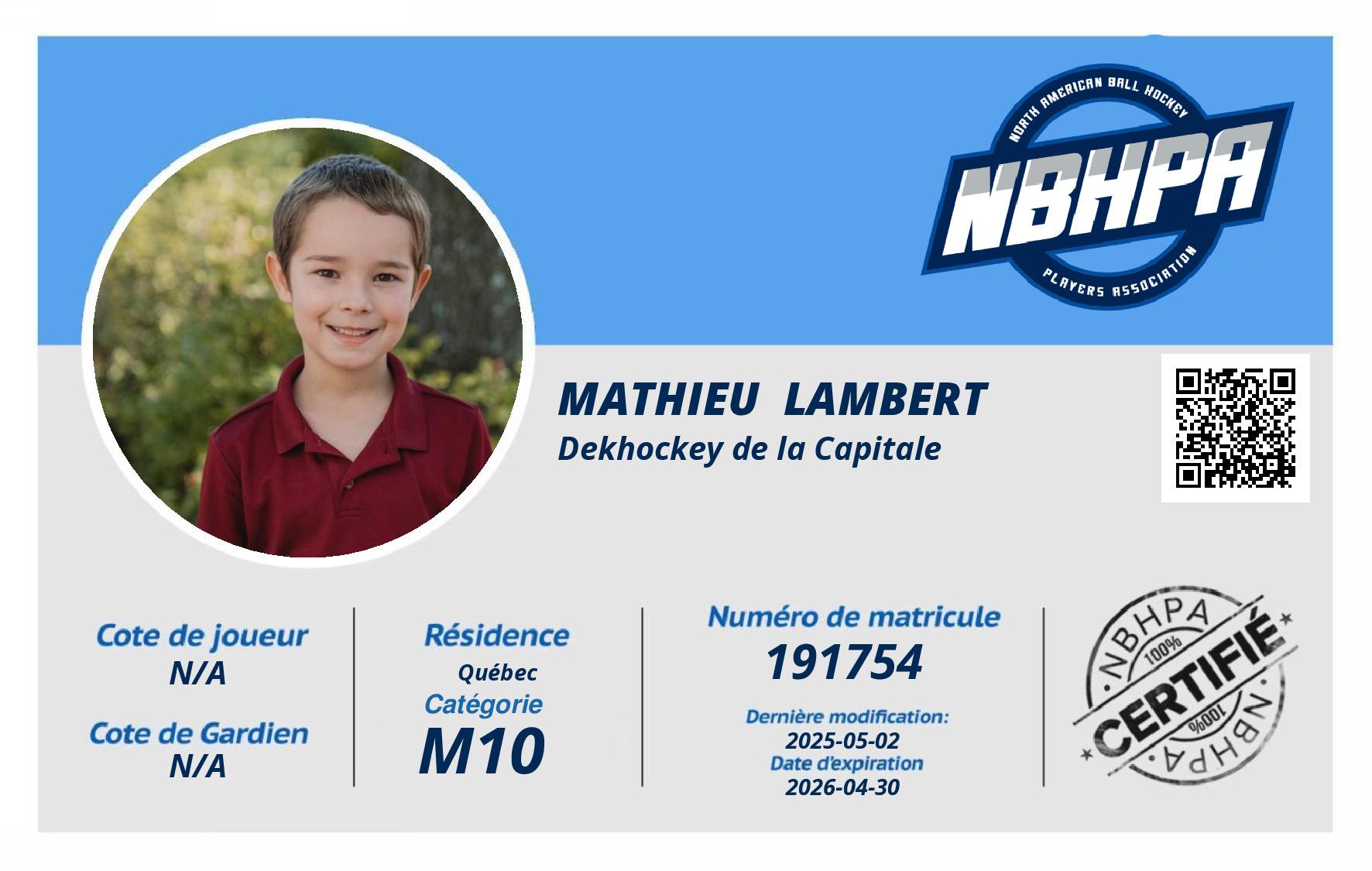 Mathieu  Lambert 