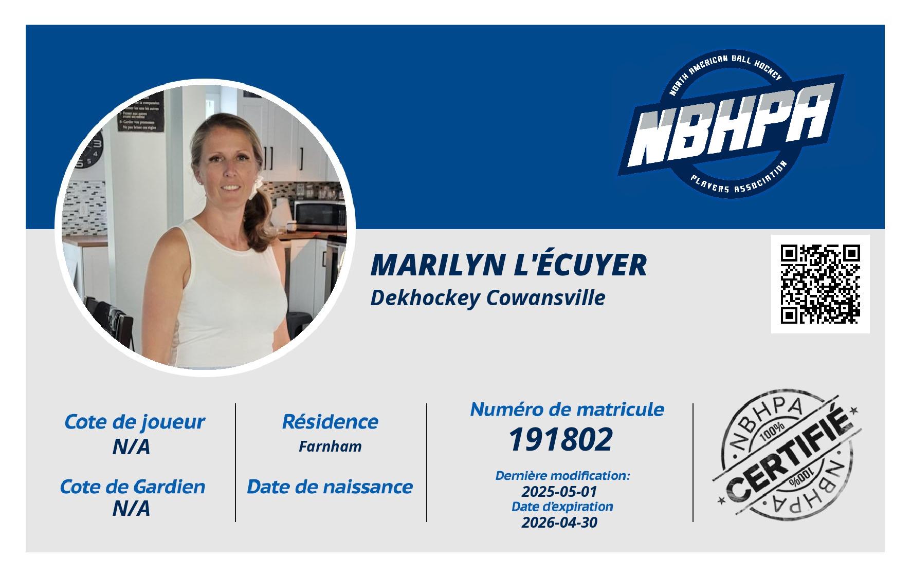 Marilyn L'écuyer 