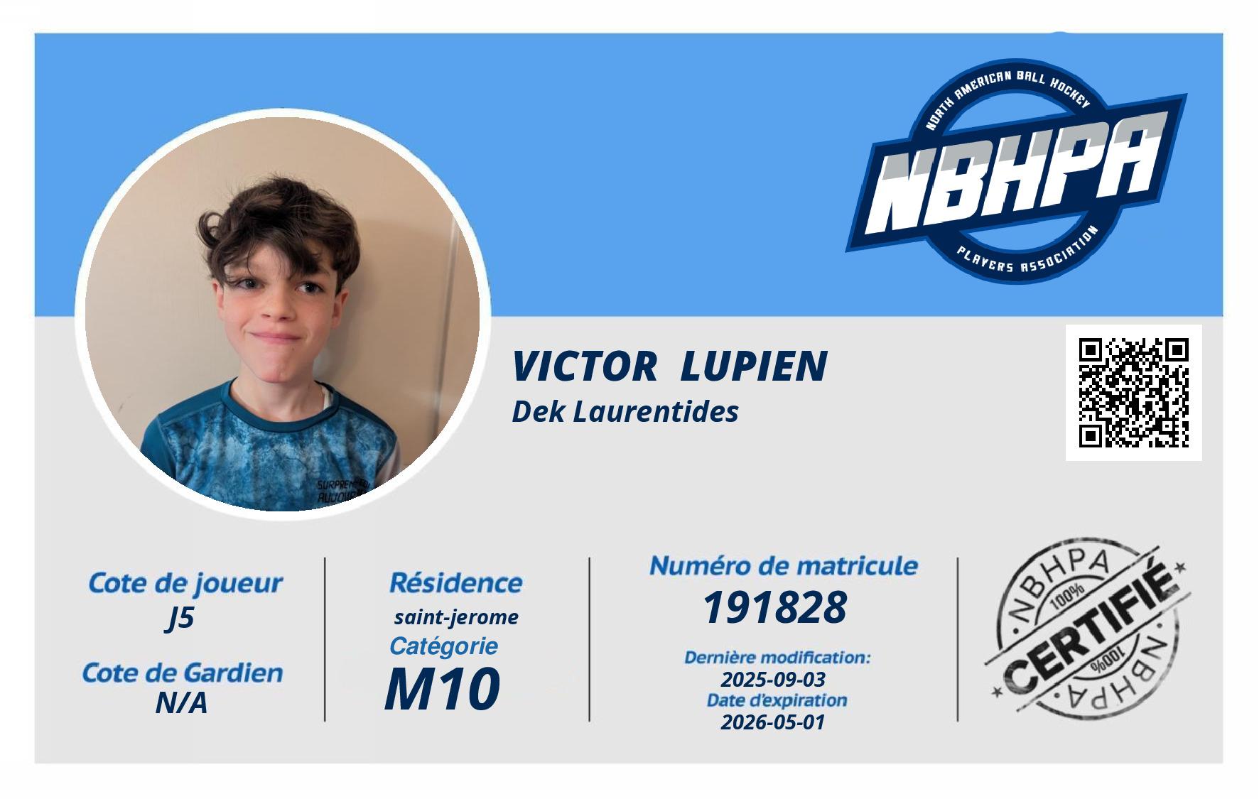 Victor  Lupien 