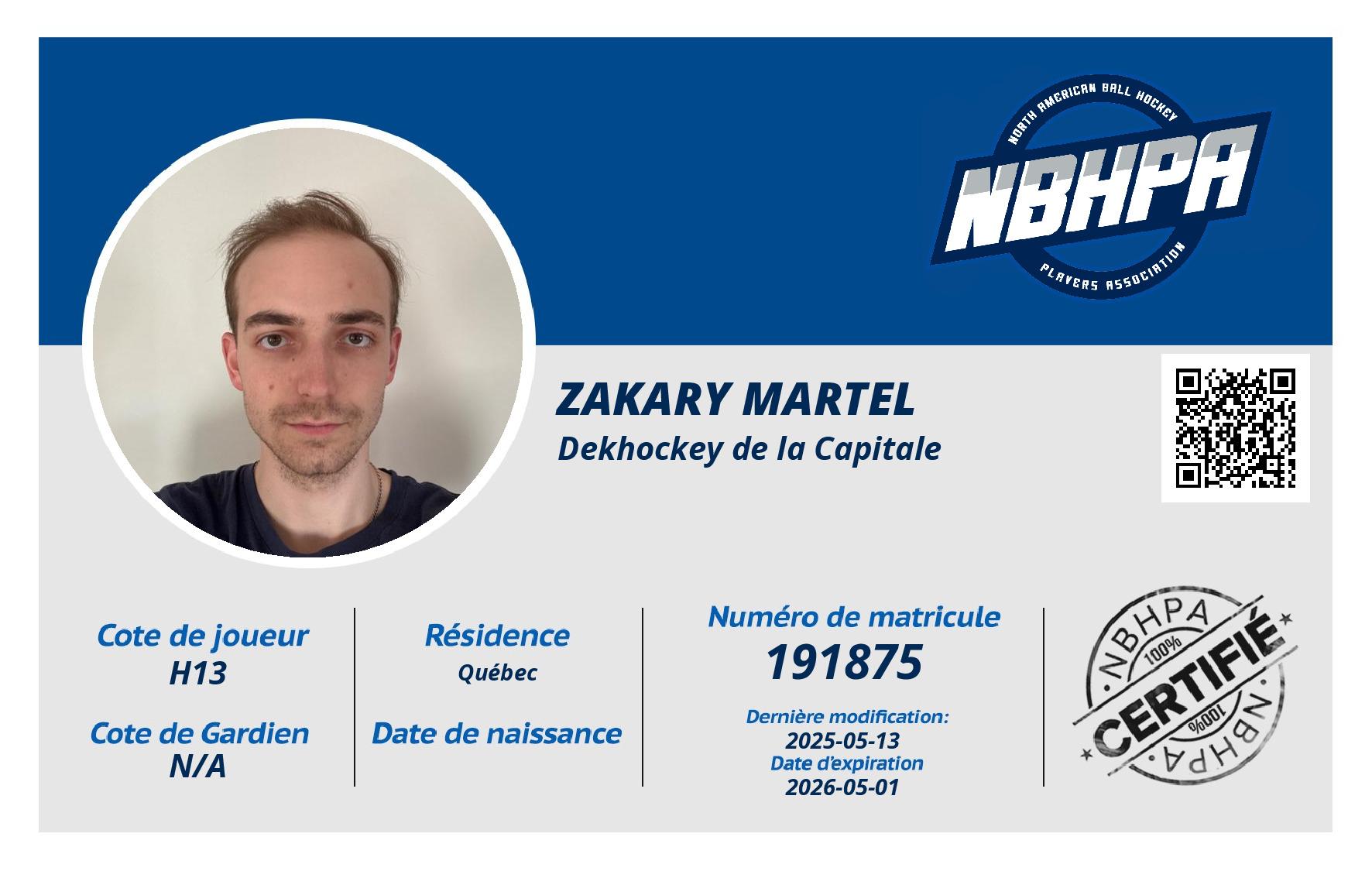 Zakary Martel