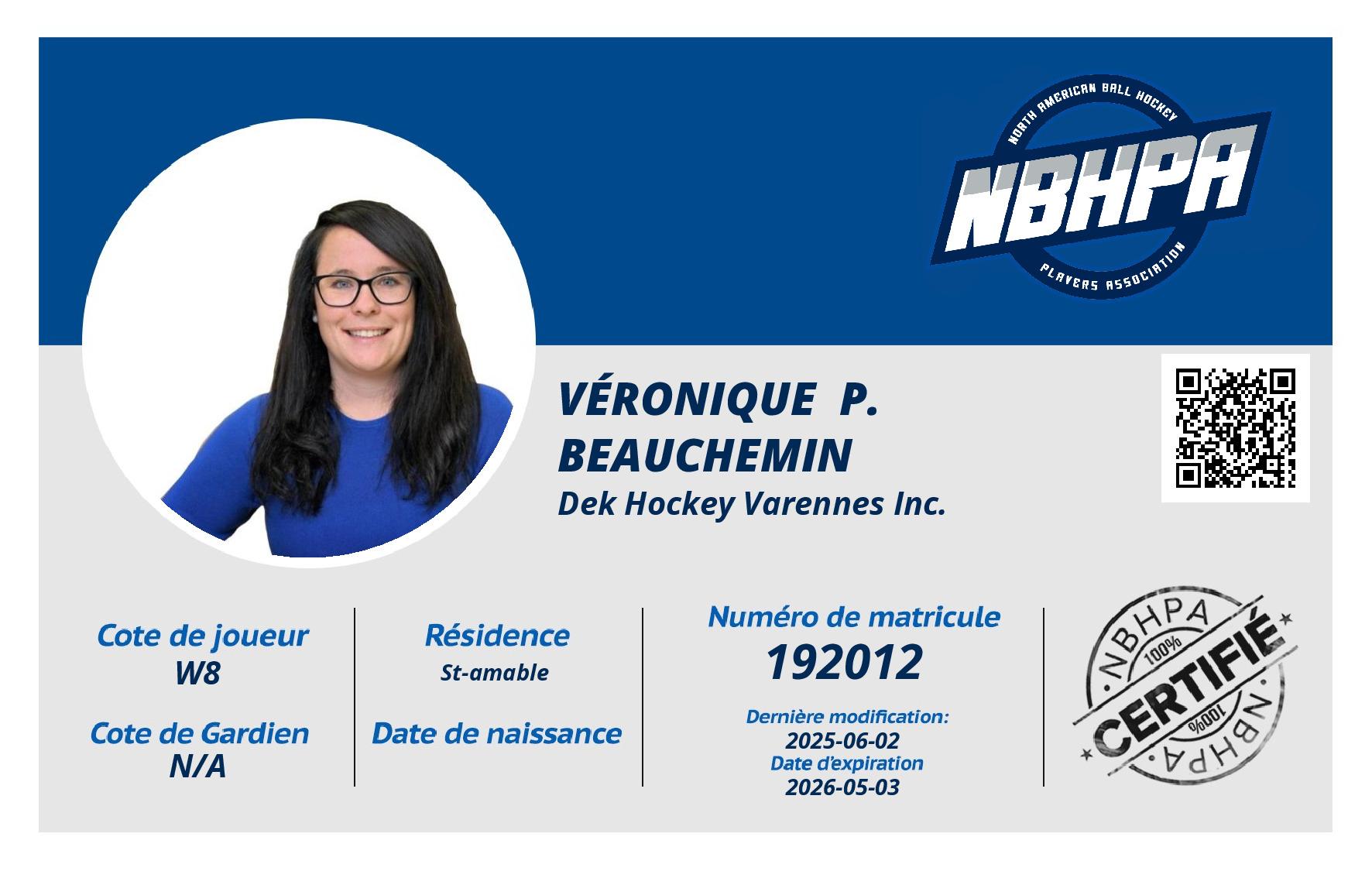 Véronique  P. Beauchemin 