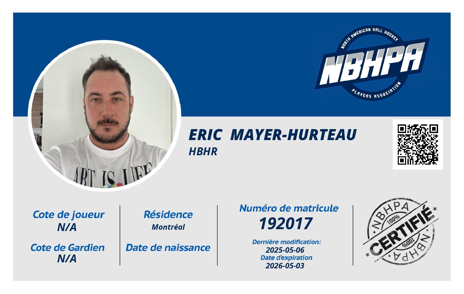 Eric  Mayer-Hurteau
