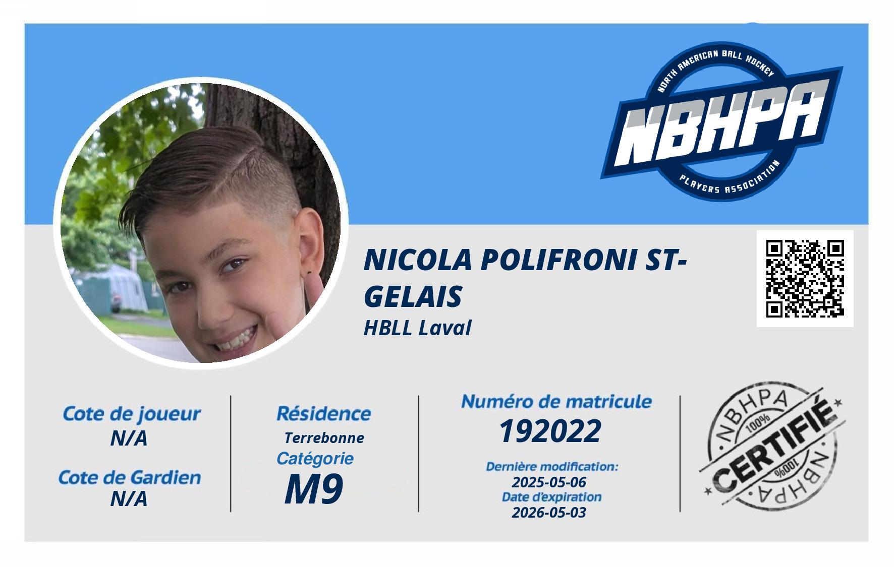 Nicola Polifroni St-Gelais 