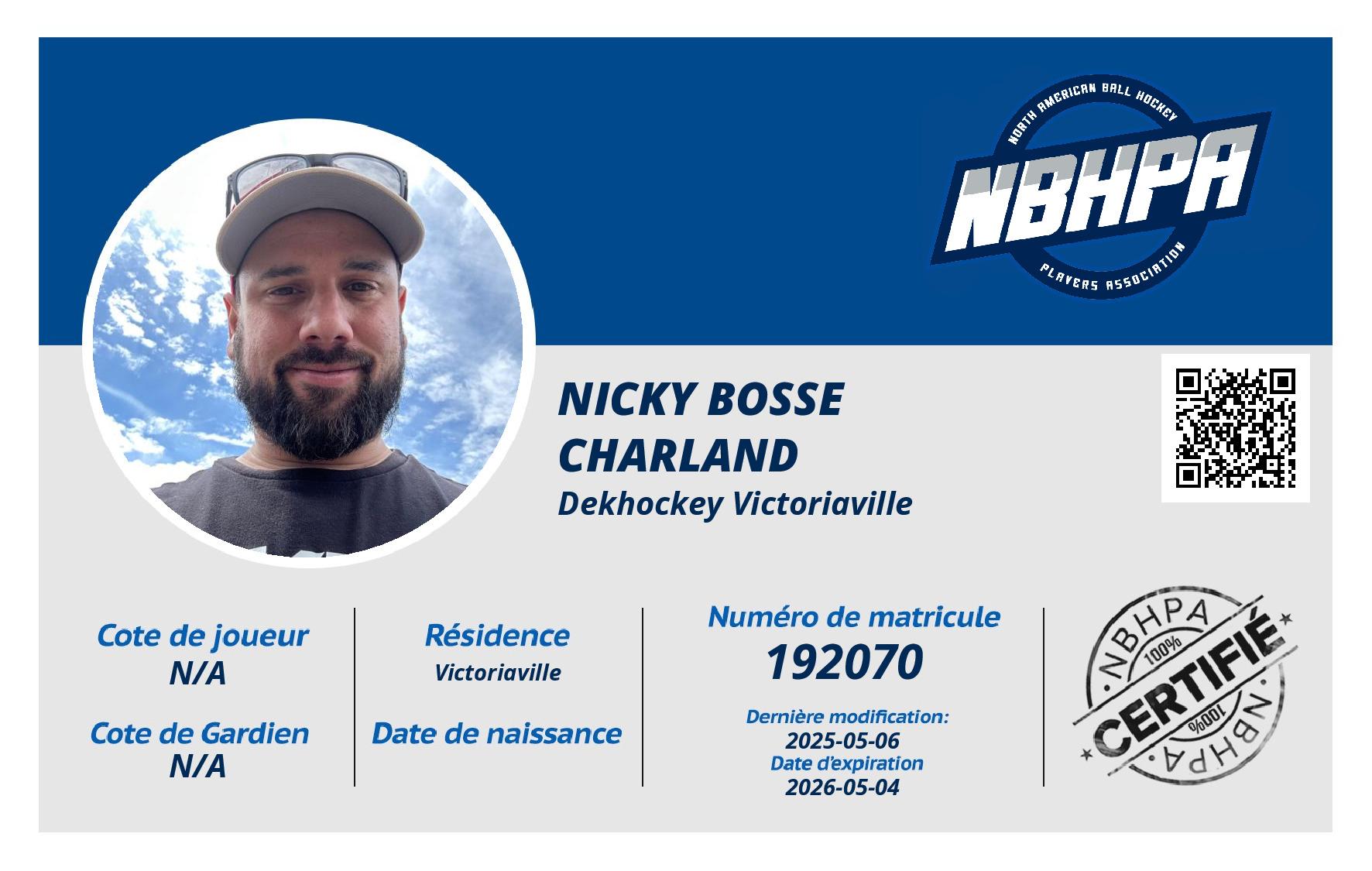 Nicky Bosse Charland
