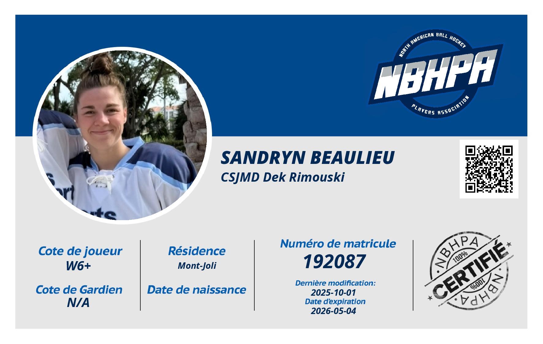 Sandryn Beaulieu