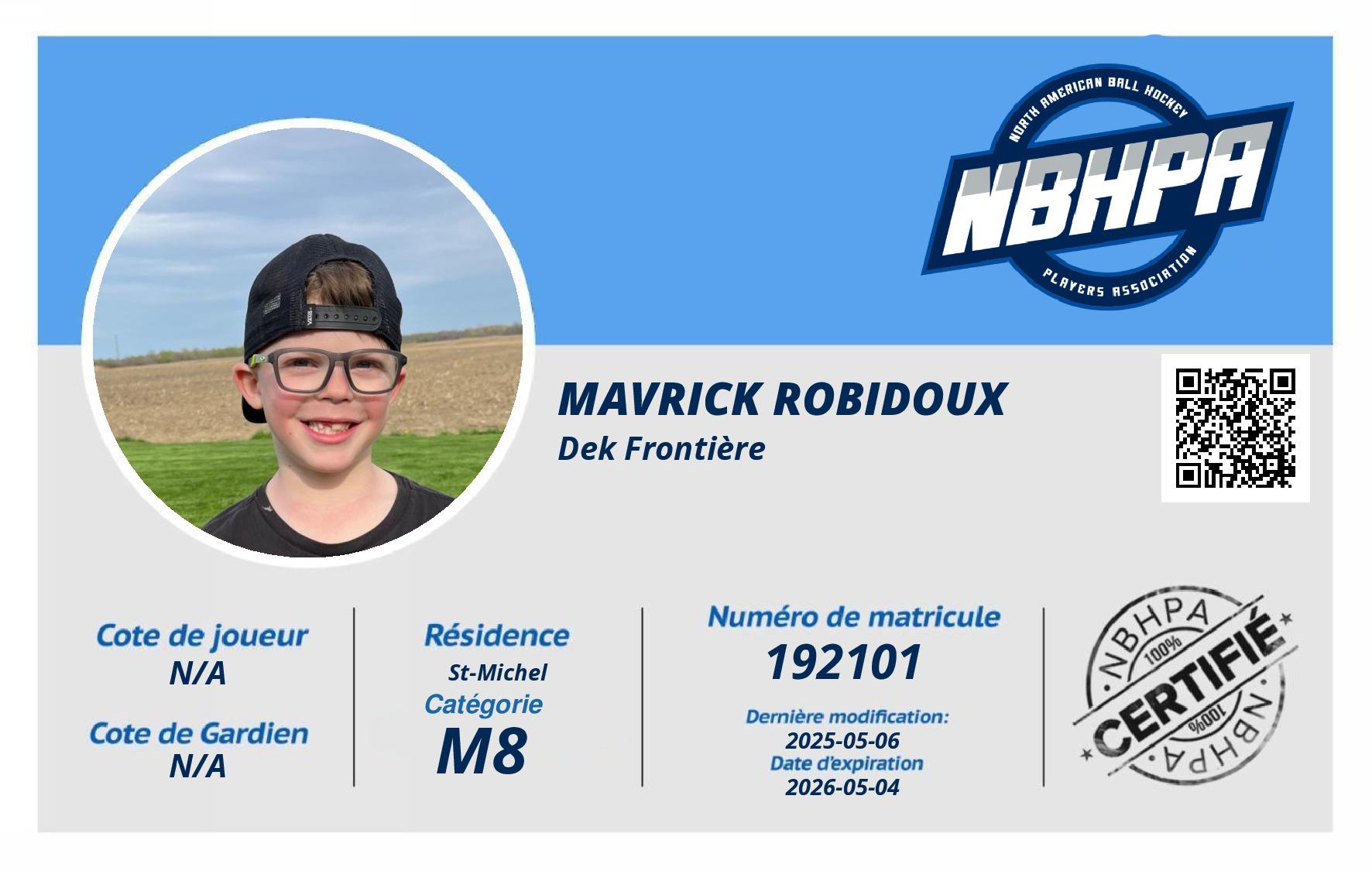 Mavrick Robidoux