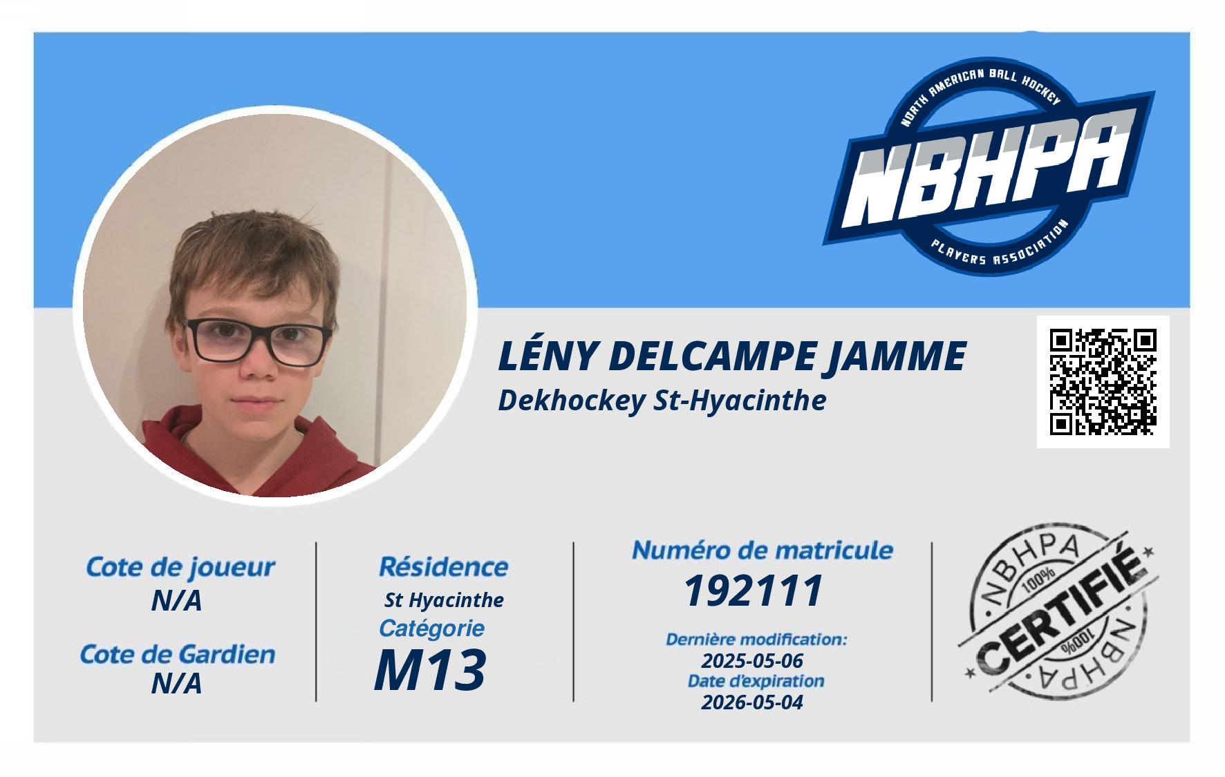 Lény DELCAMPE JAMME