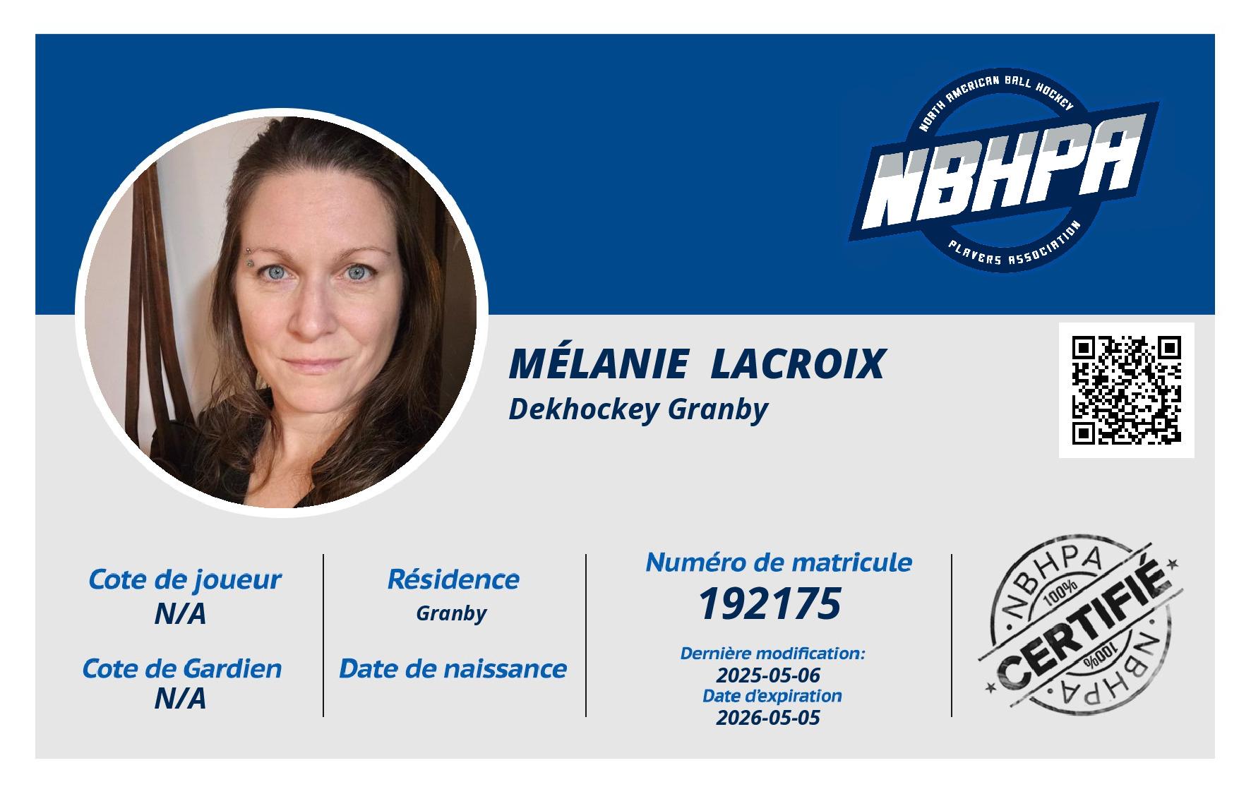 Mélanie  Lacroix