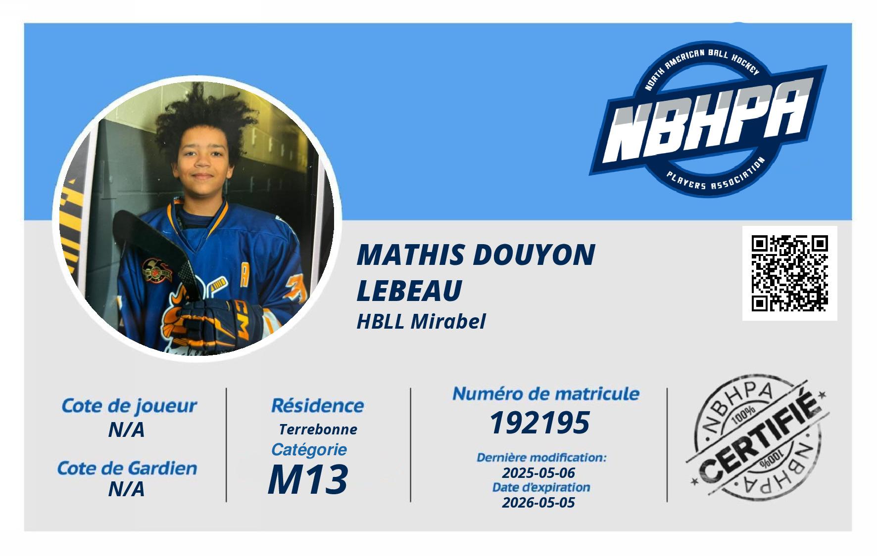 Mathis Douyon Lebeau