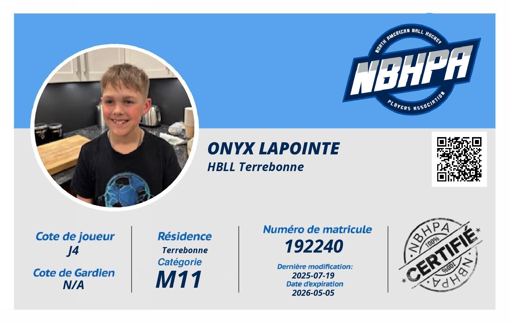 Onyx Lapointe