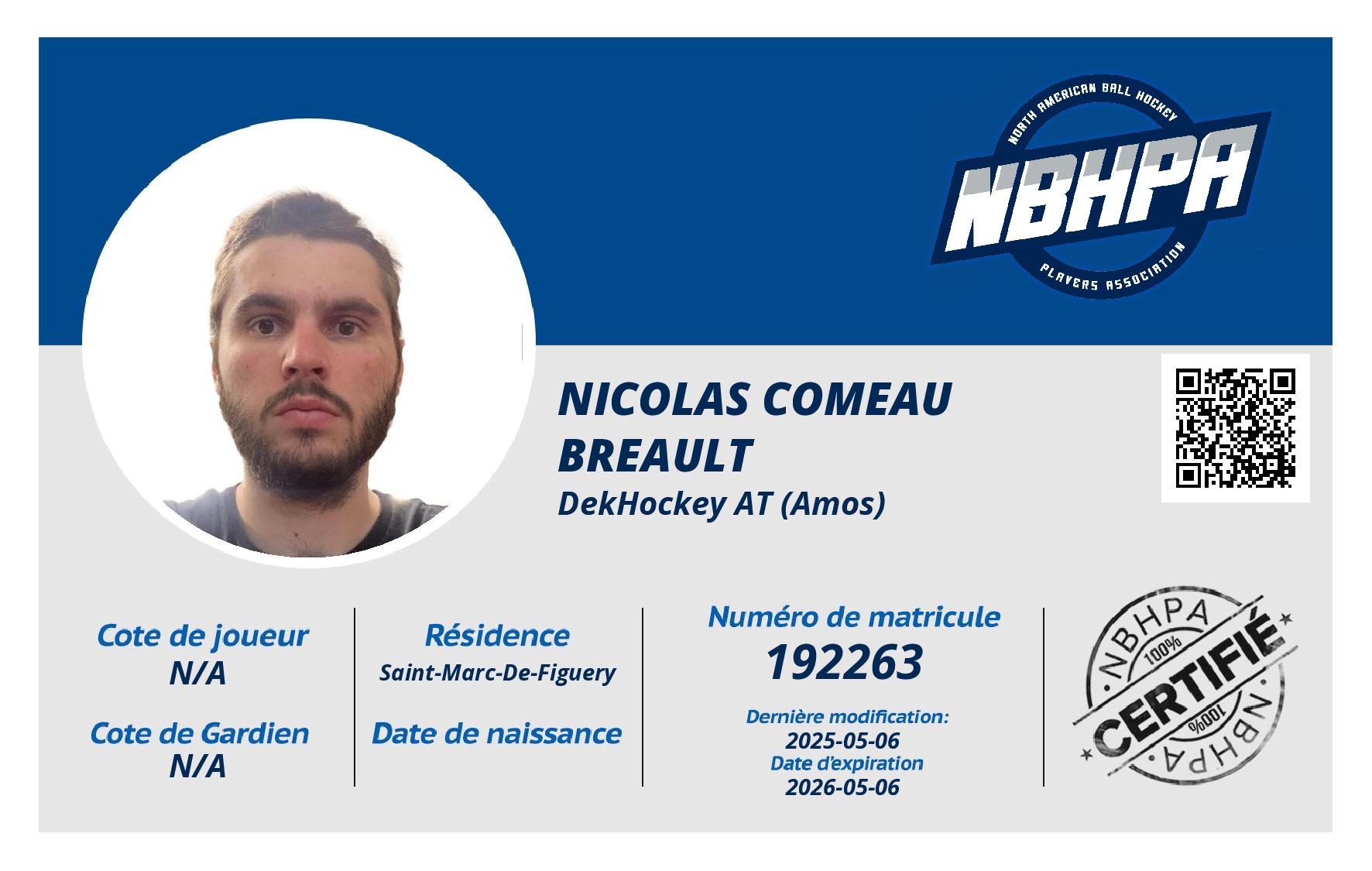 Nicolas Comeau Breault 