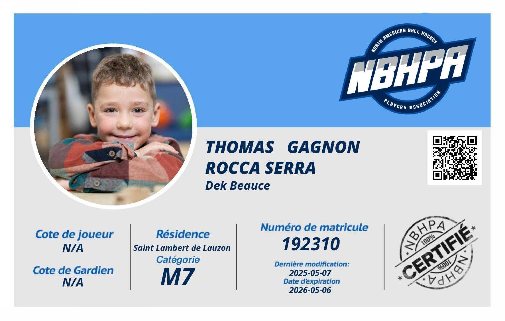 Thomas   Gagnon Rocca serra