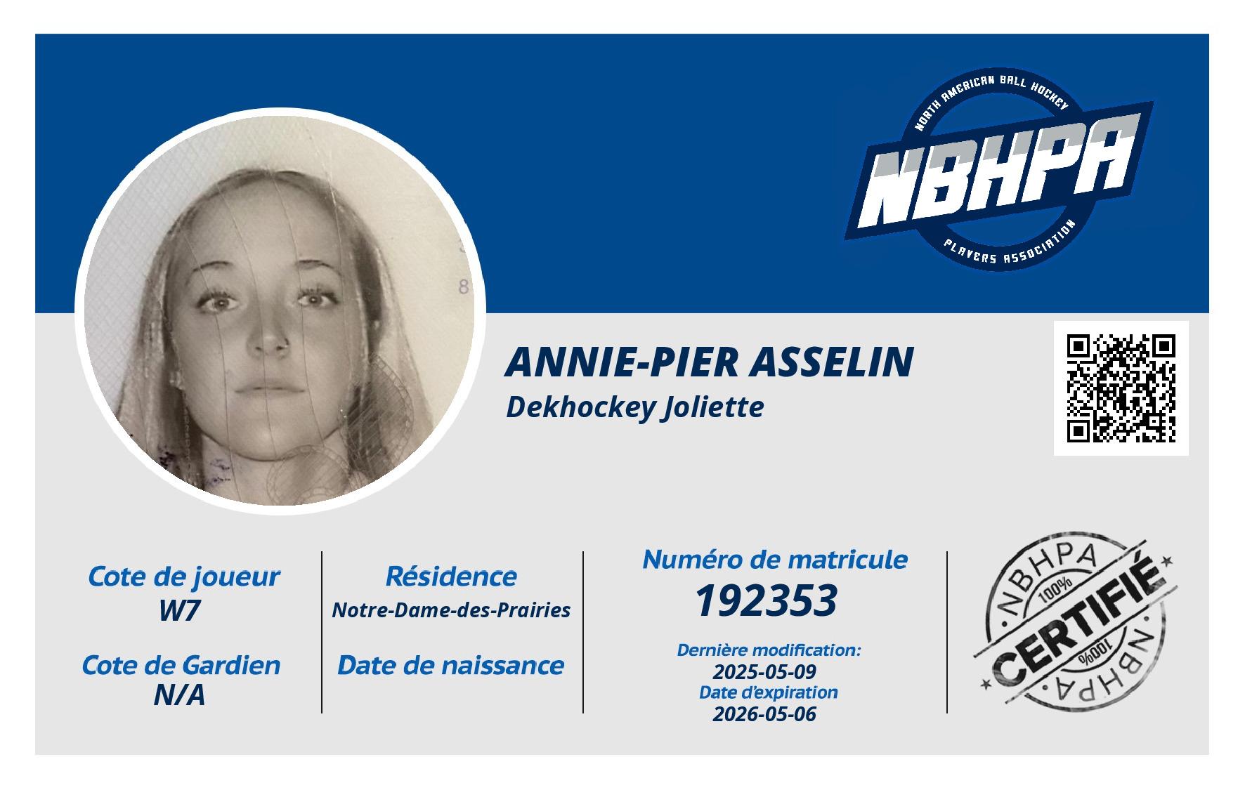 Annie-Pier Asselin
