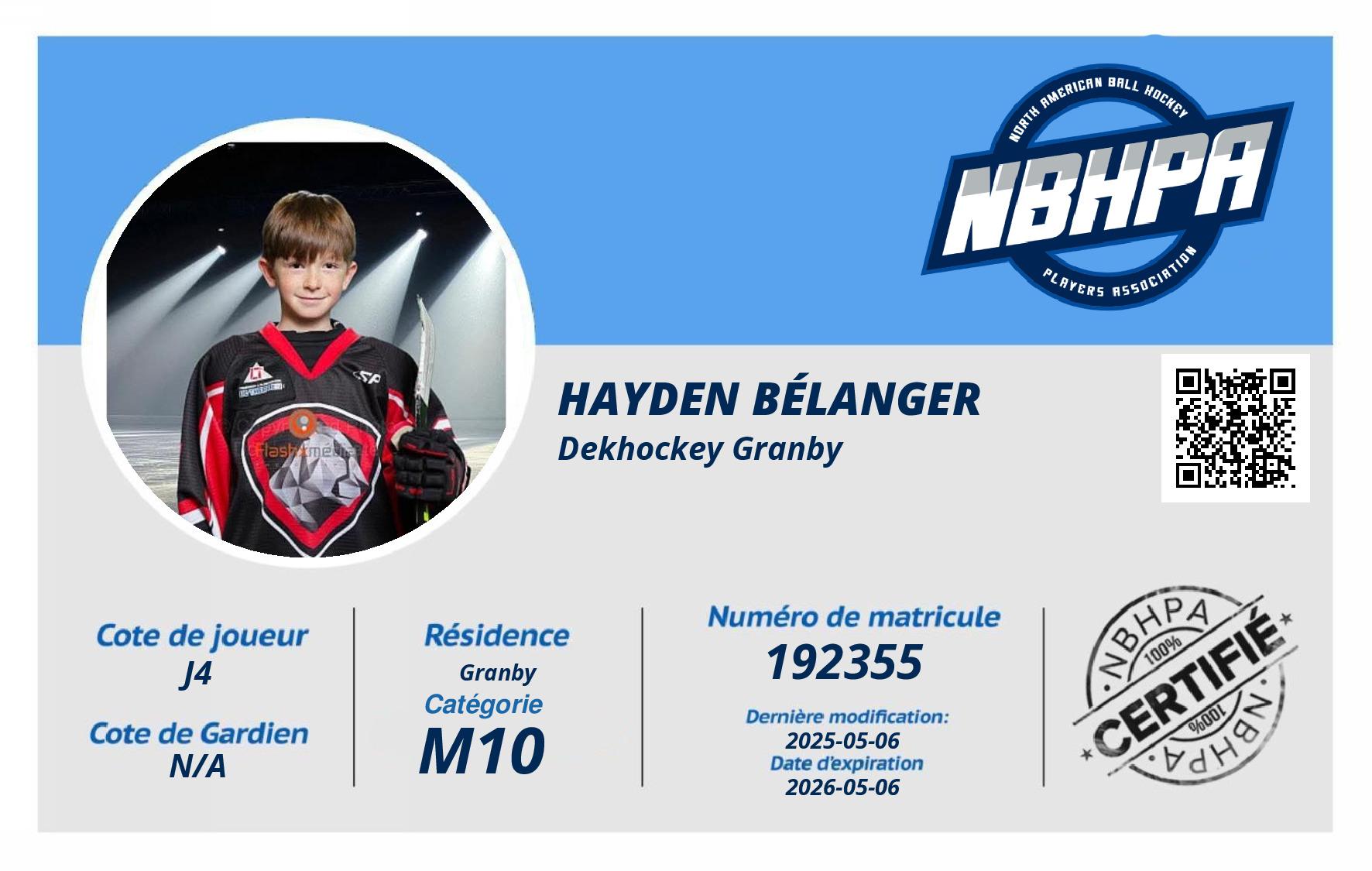 Hayden Bélanger