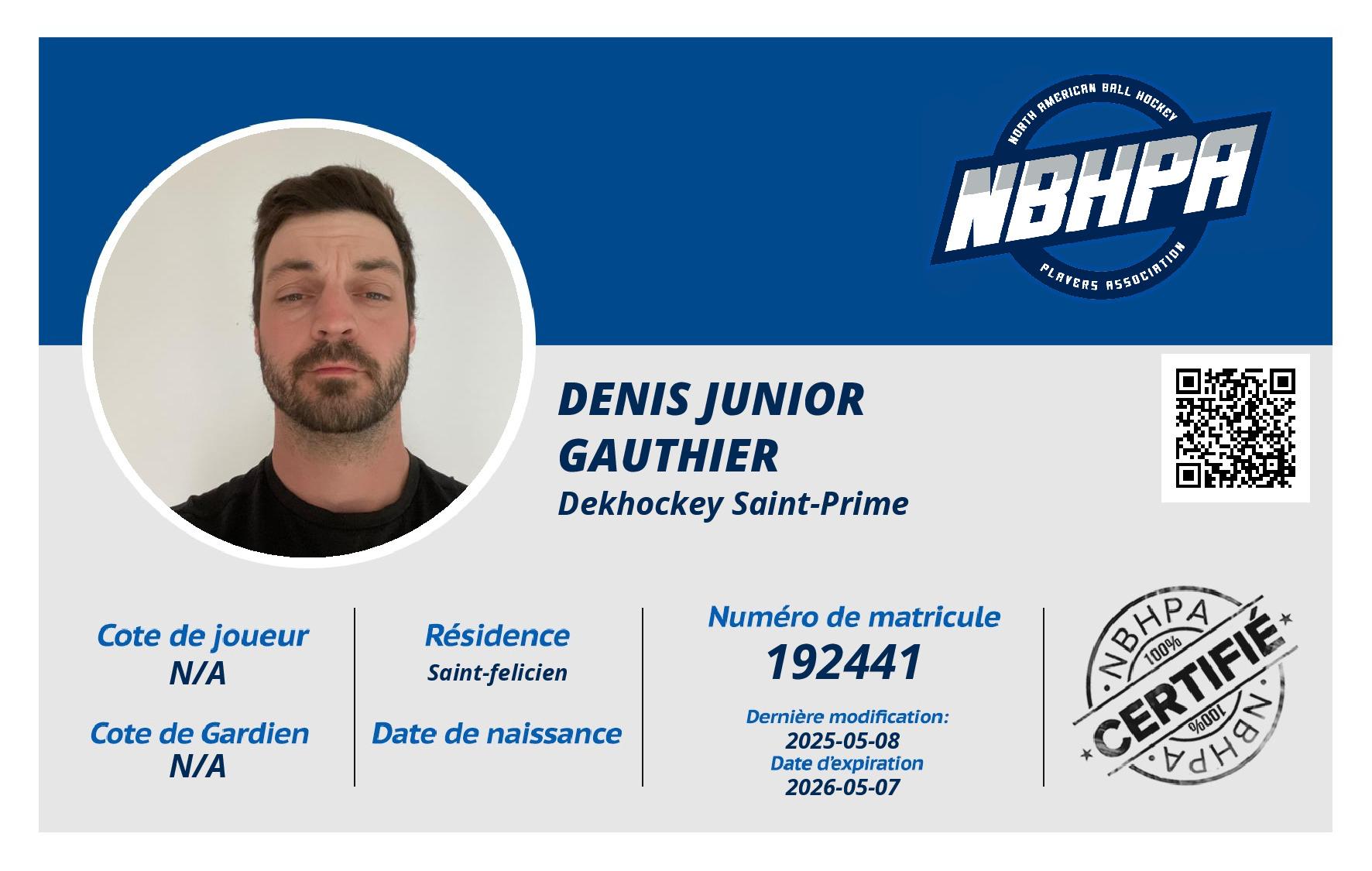 Denis junior Gauthier