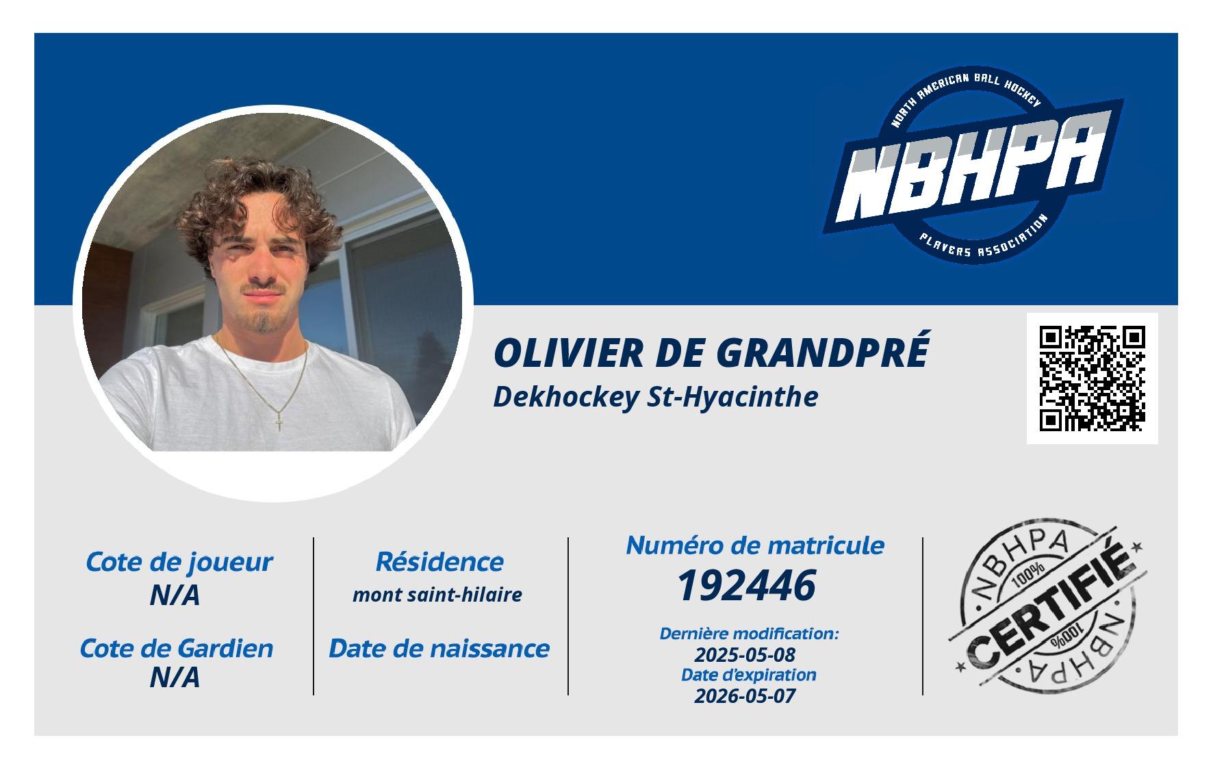 Olivier De Grandpré