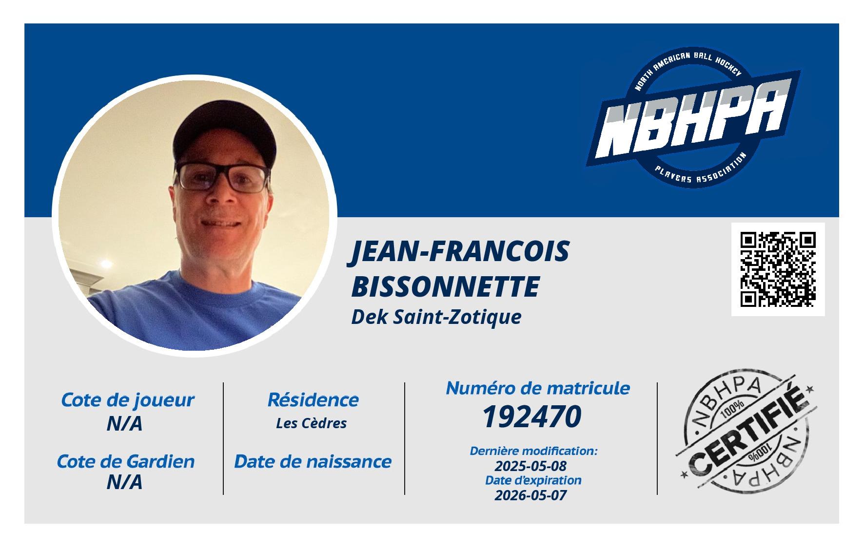 Jean-Francois  Bissonnette 