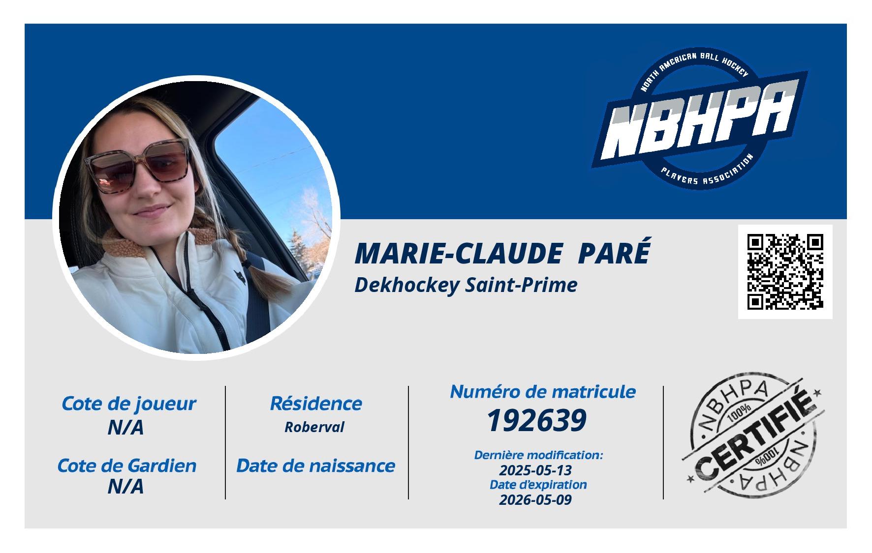 Marie-Claude  Paré