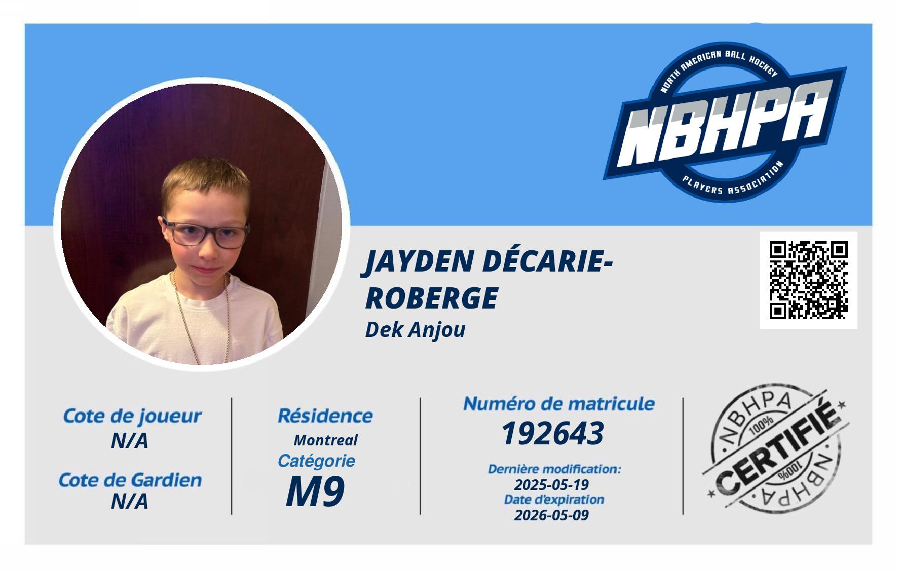 Jayden Décarie-Roberge