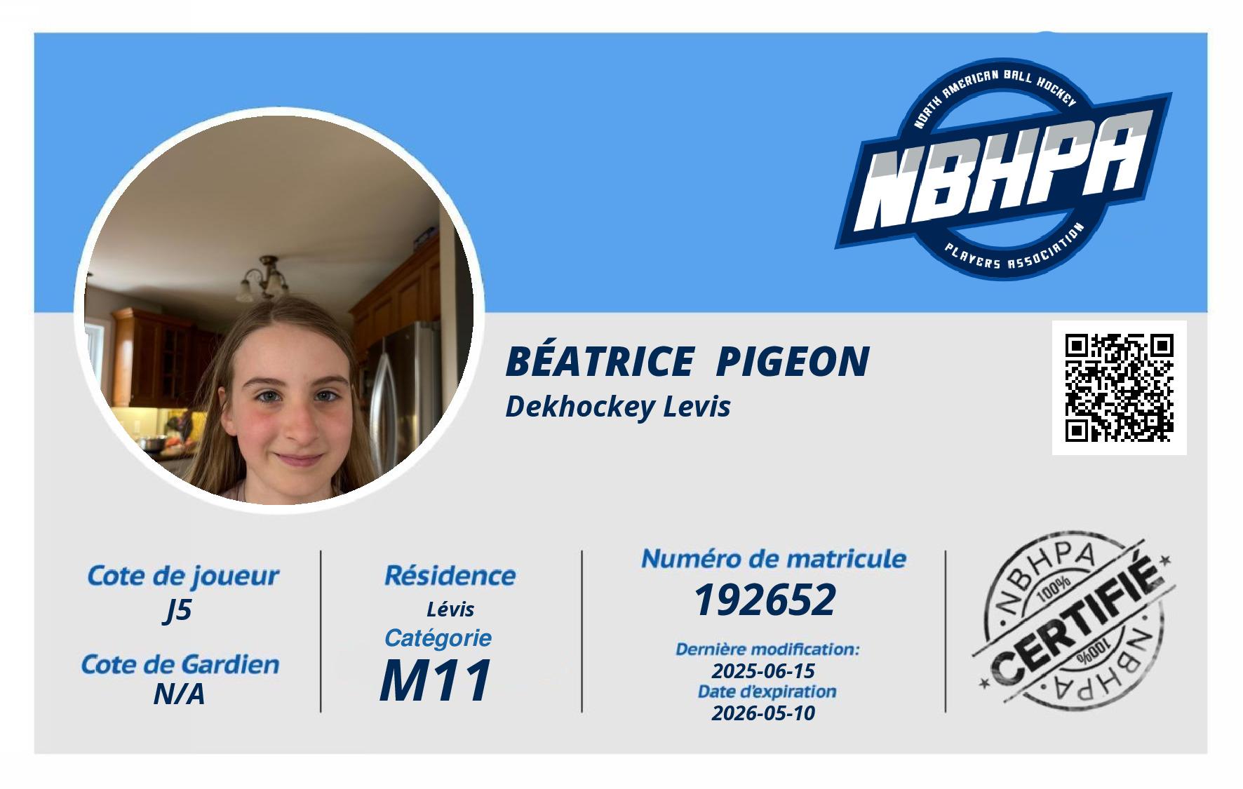Béatrice  Pigeon