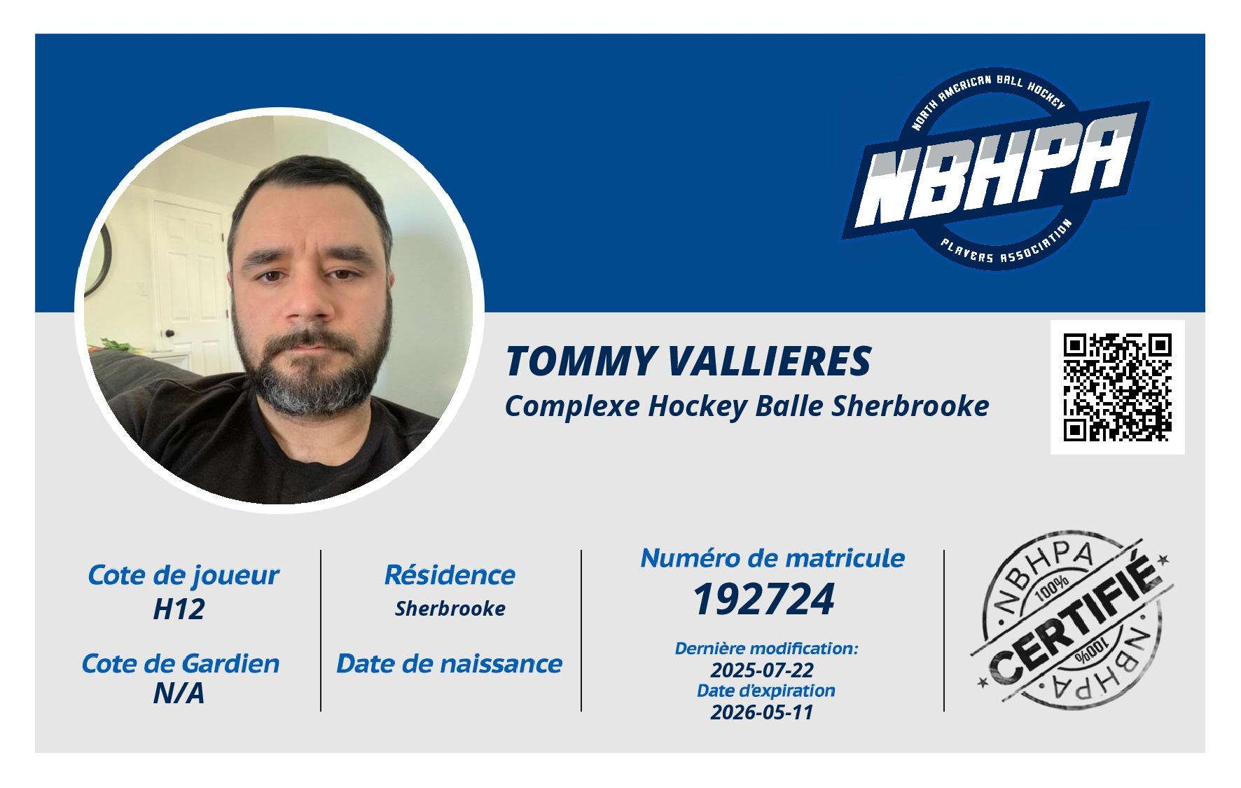 Tommy Vallieres