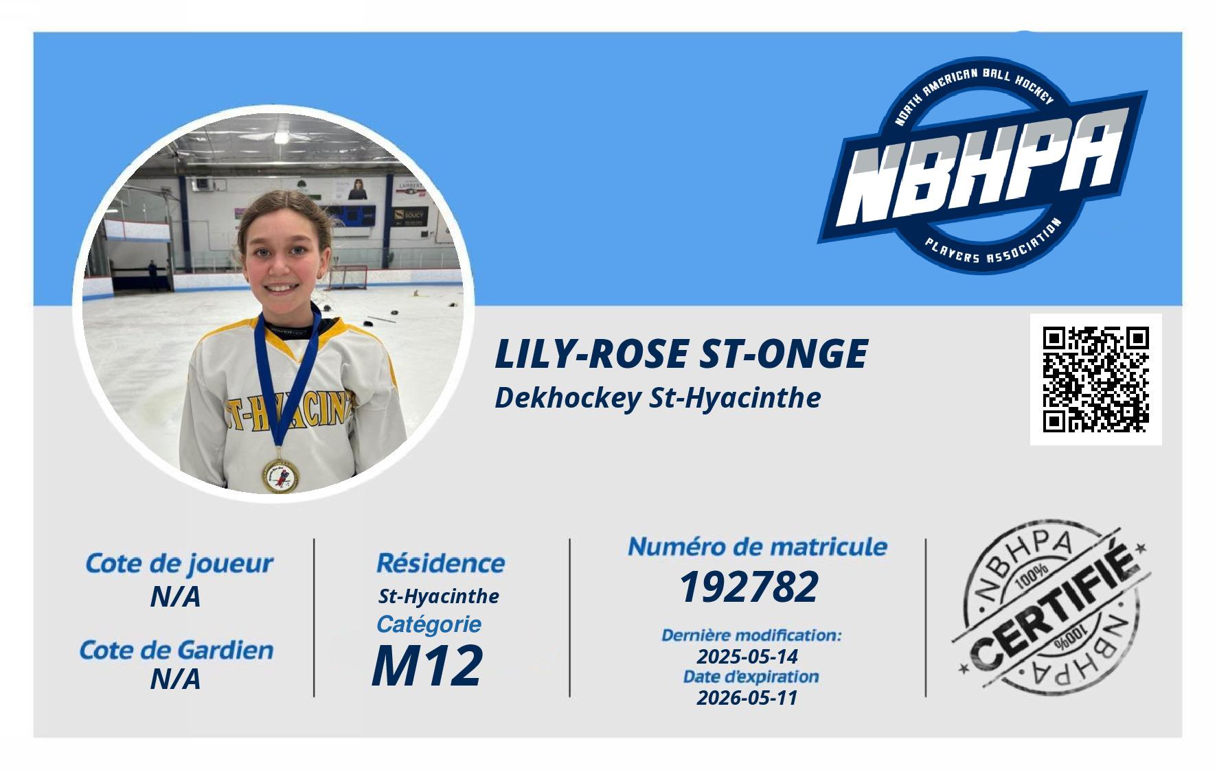 Lily-Rose St-Onge