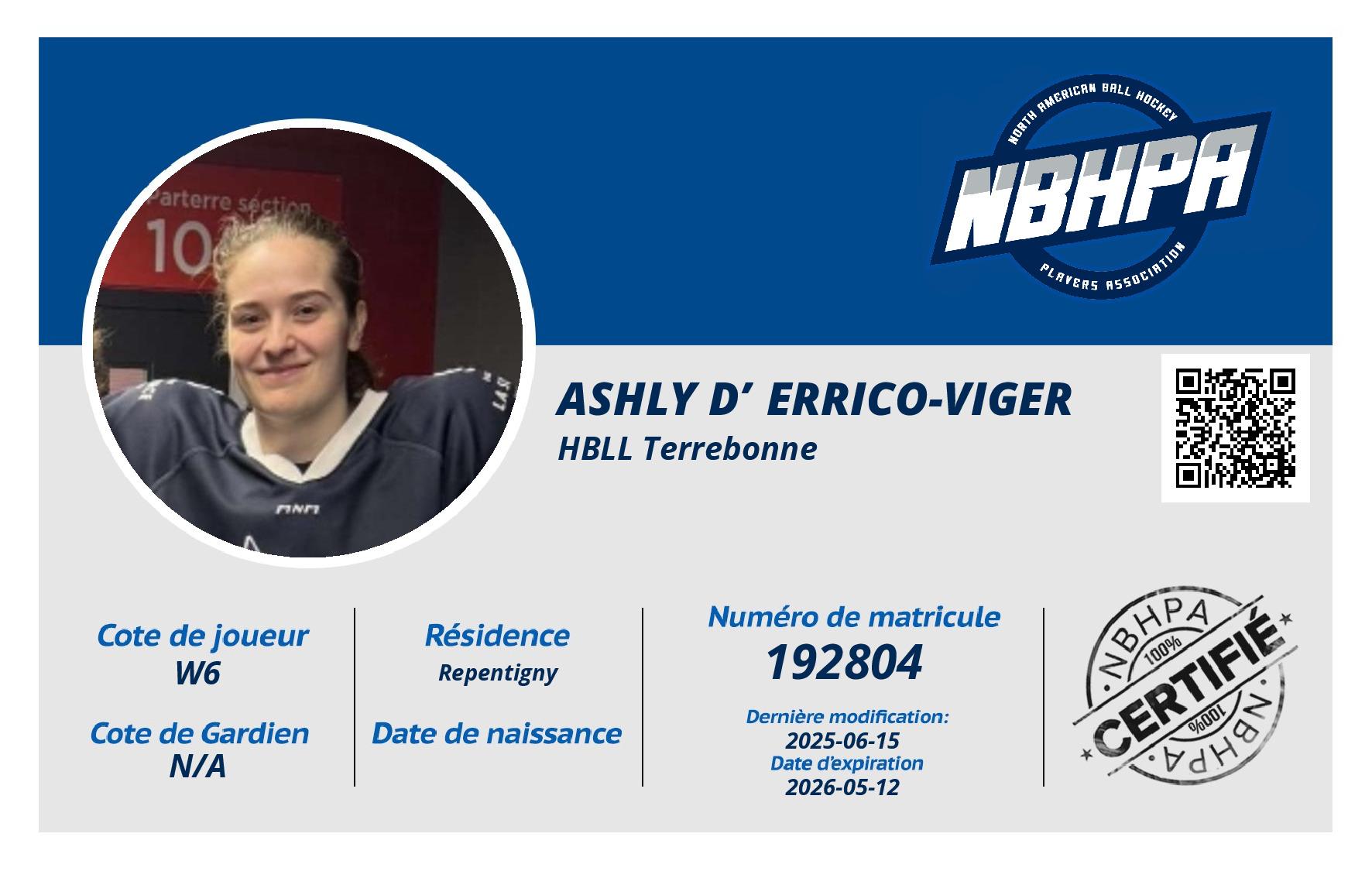 Ashly D’Errico-Viger