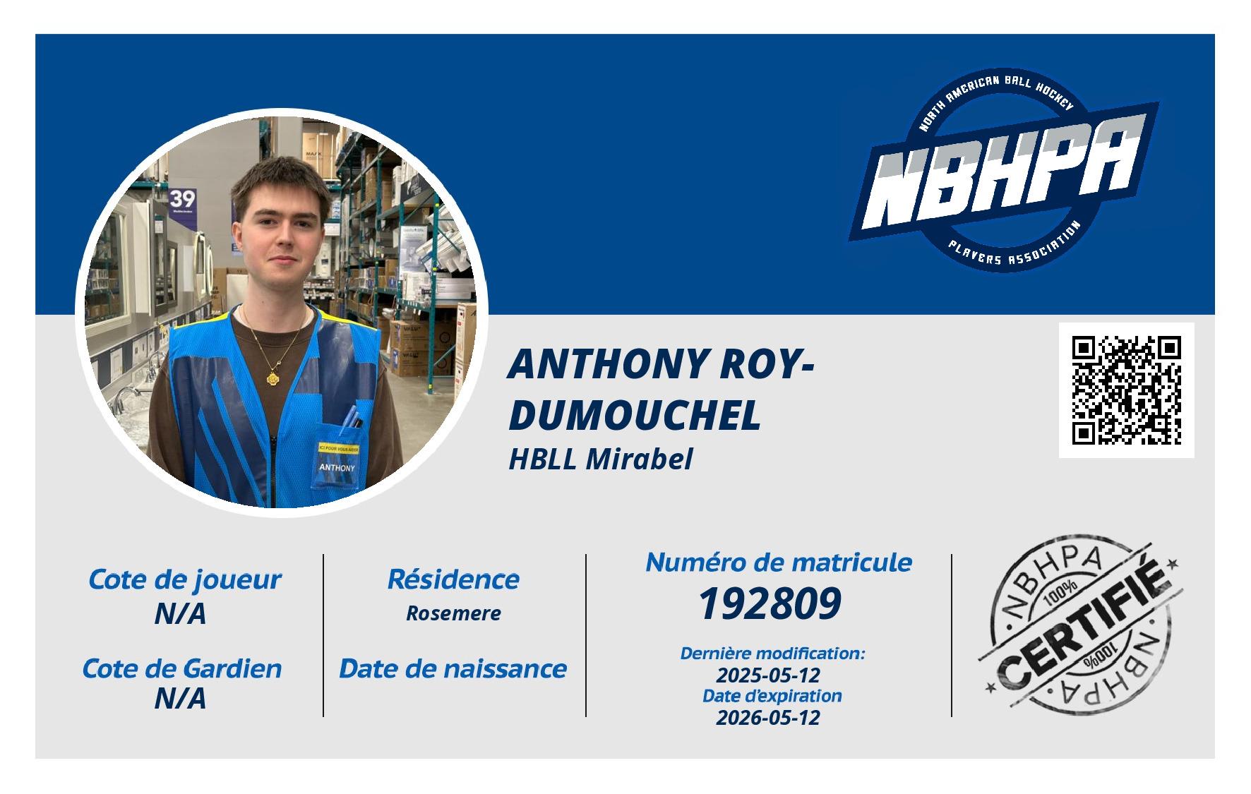 Anthony Roy-Dumouchel