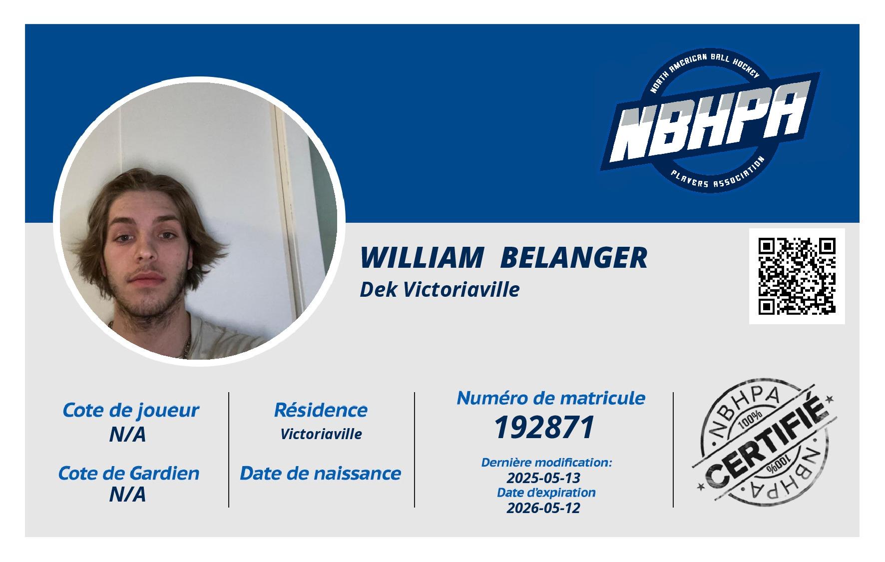 William  Belanger