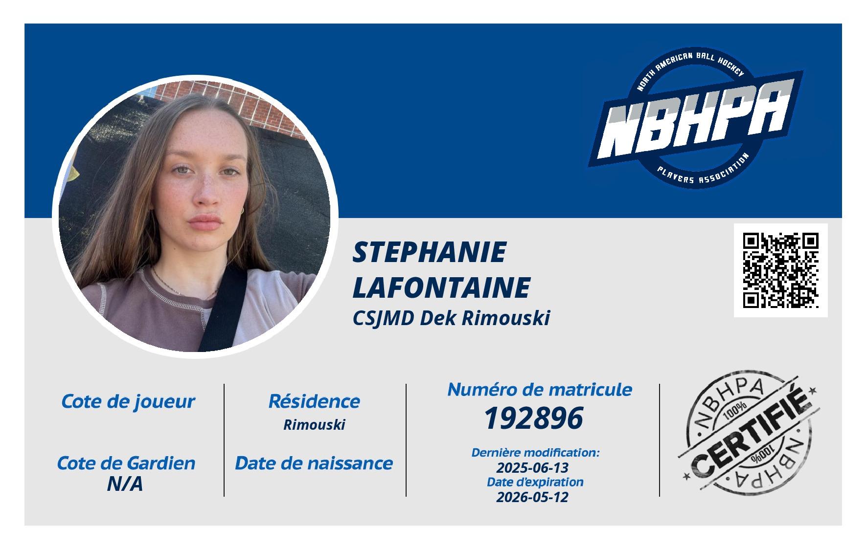 Stephanie Lafontaine