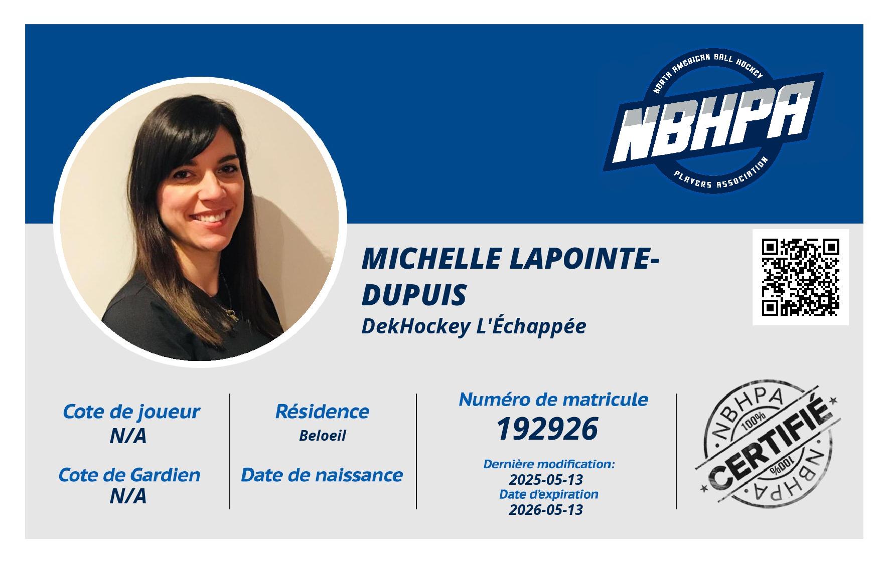 Michelle Lapointe-Dupuis