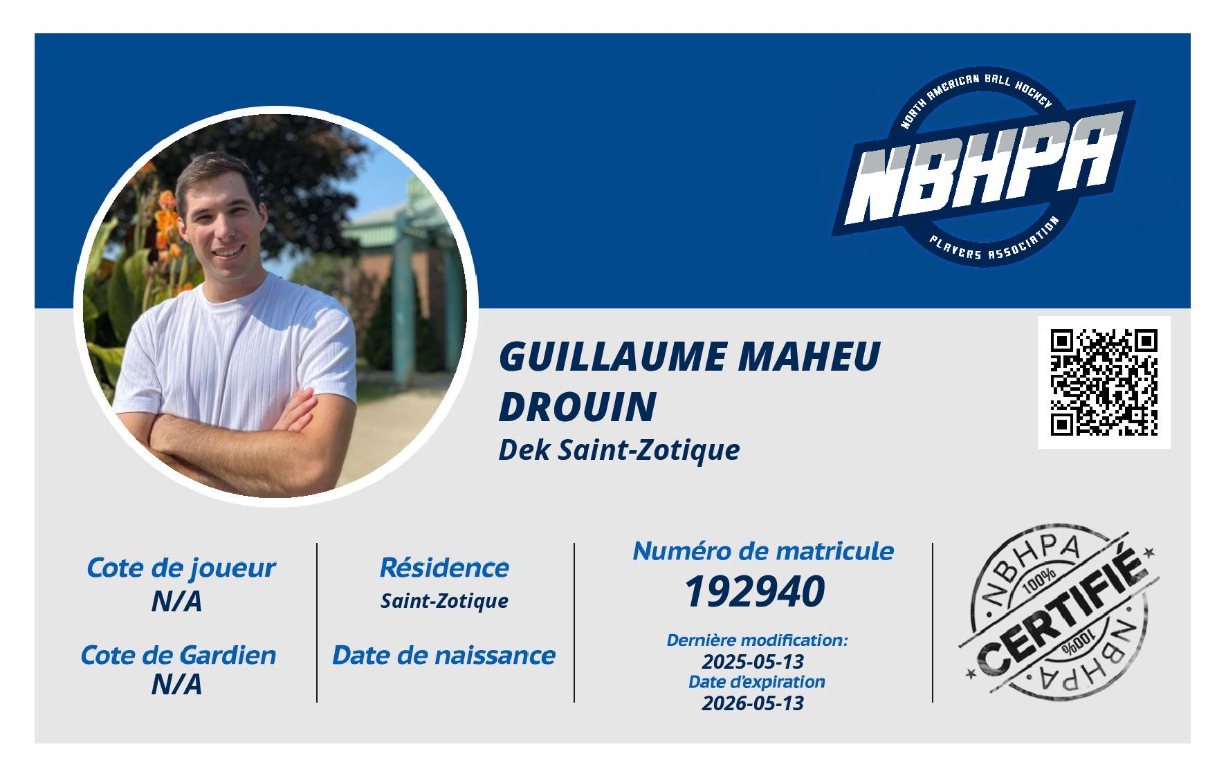 Guillaume Maheu Drouin