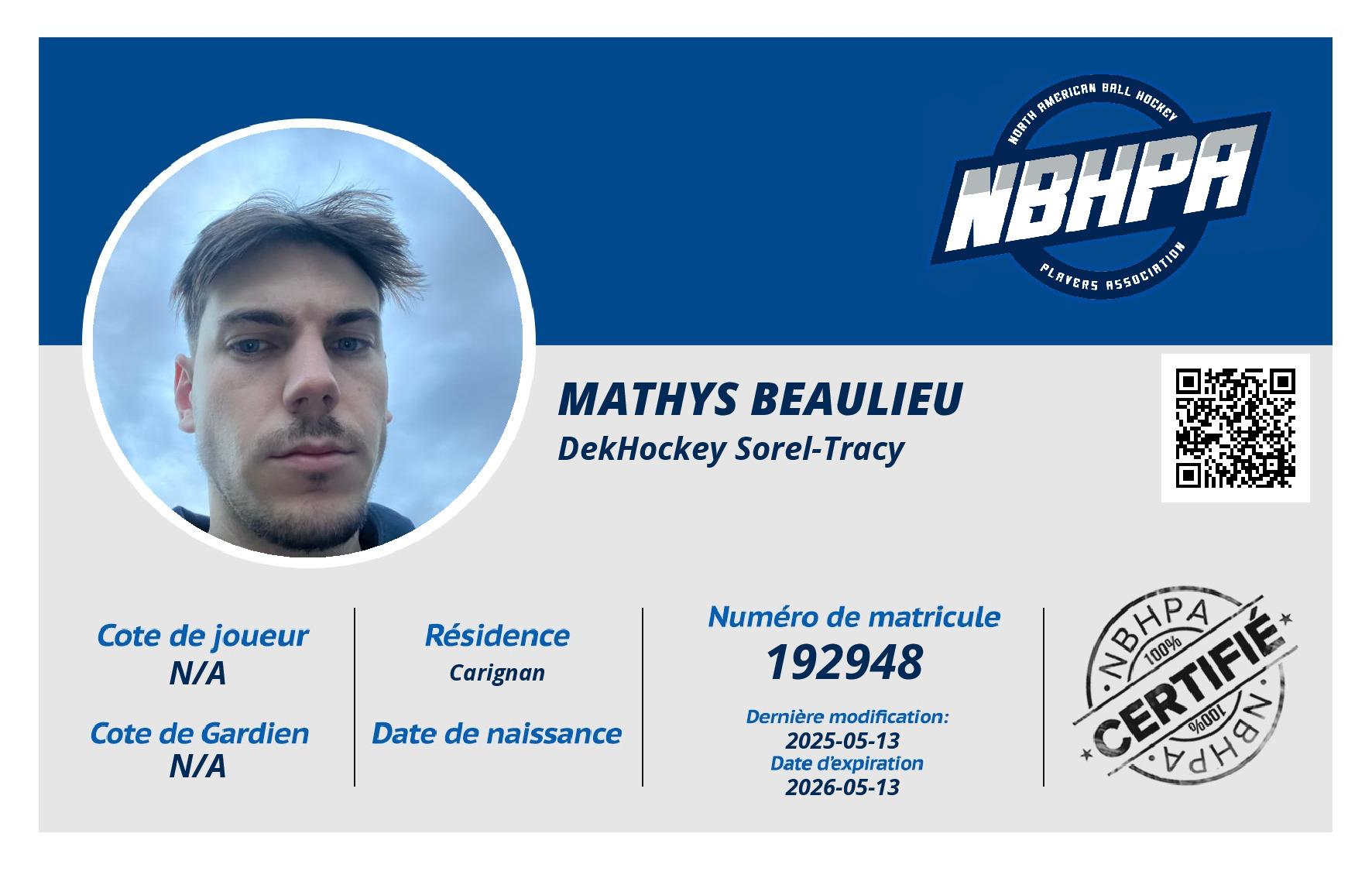 Mathys Beaulieu