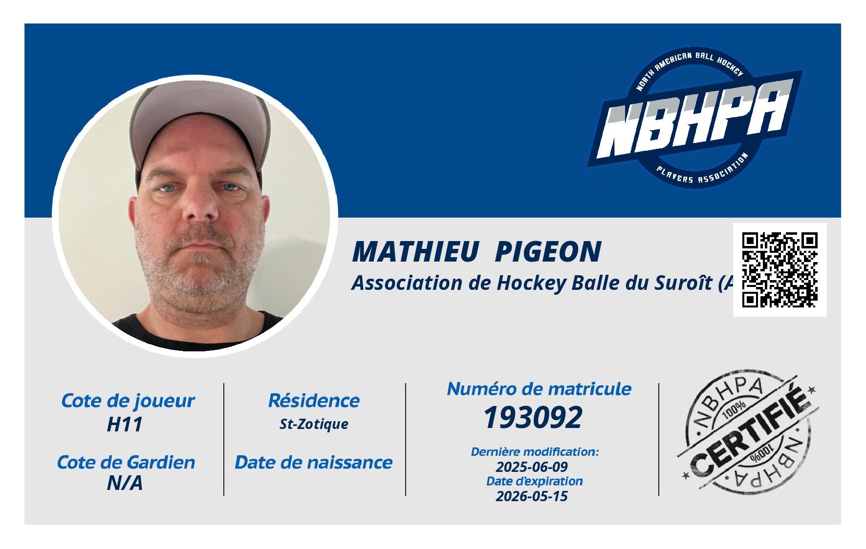 Mathieu  Pigeon