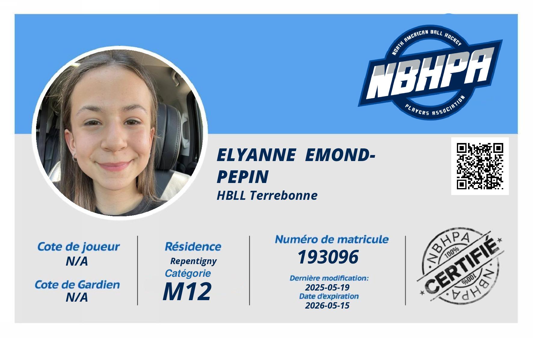 Elyanne  Emond-Pepin