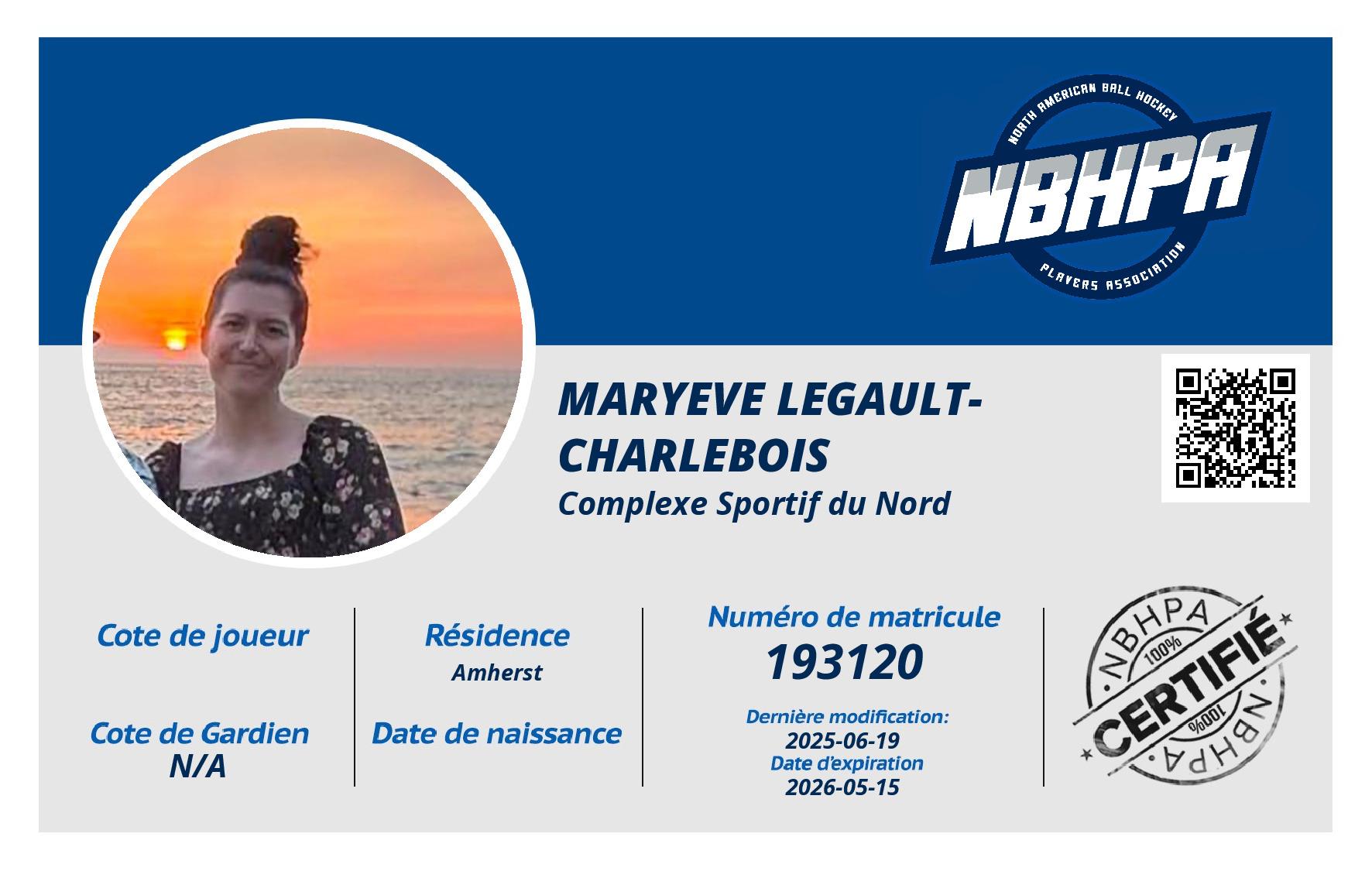 Maryeve Legault-Charlebois