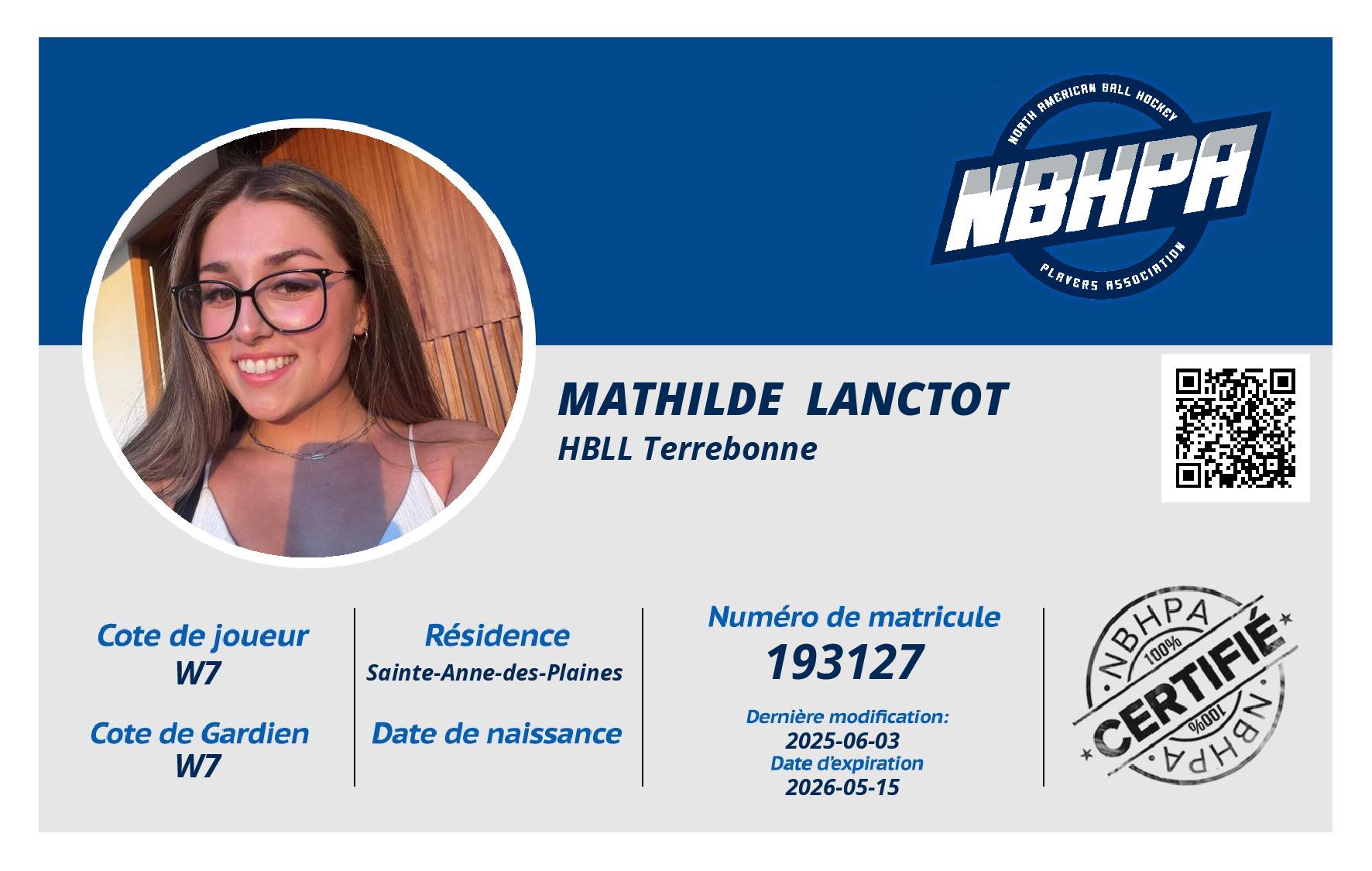 Mathilde  Lanctot 