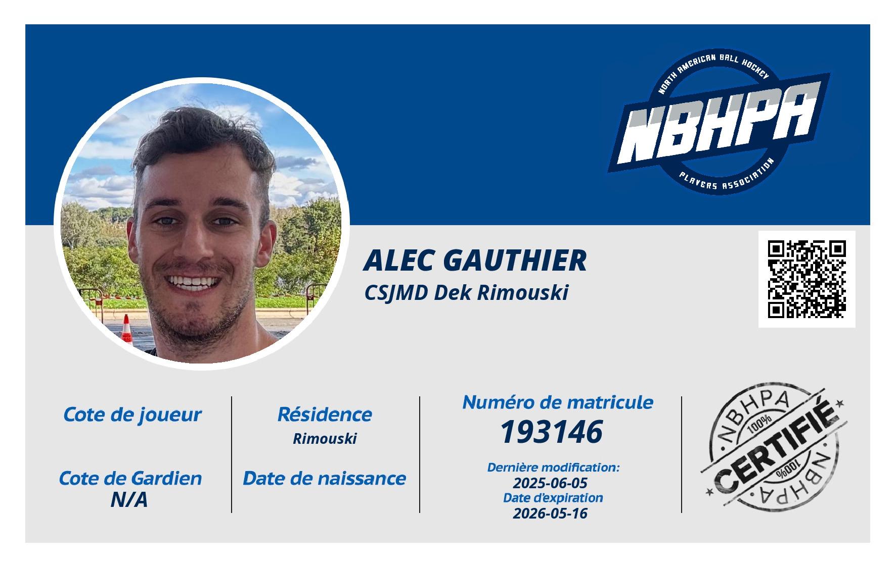 Alec Gauthier