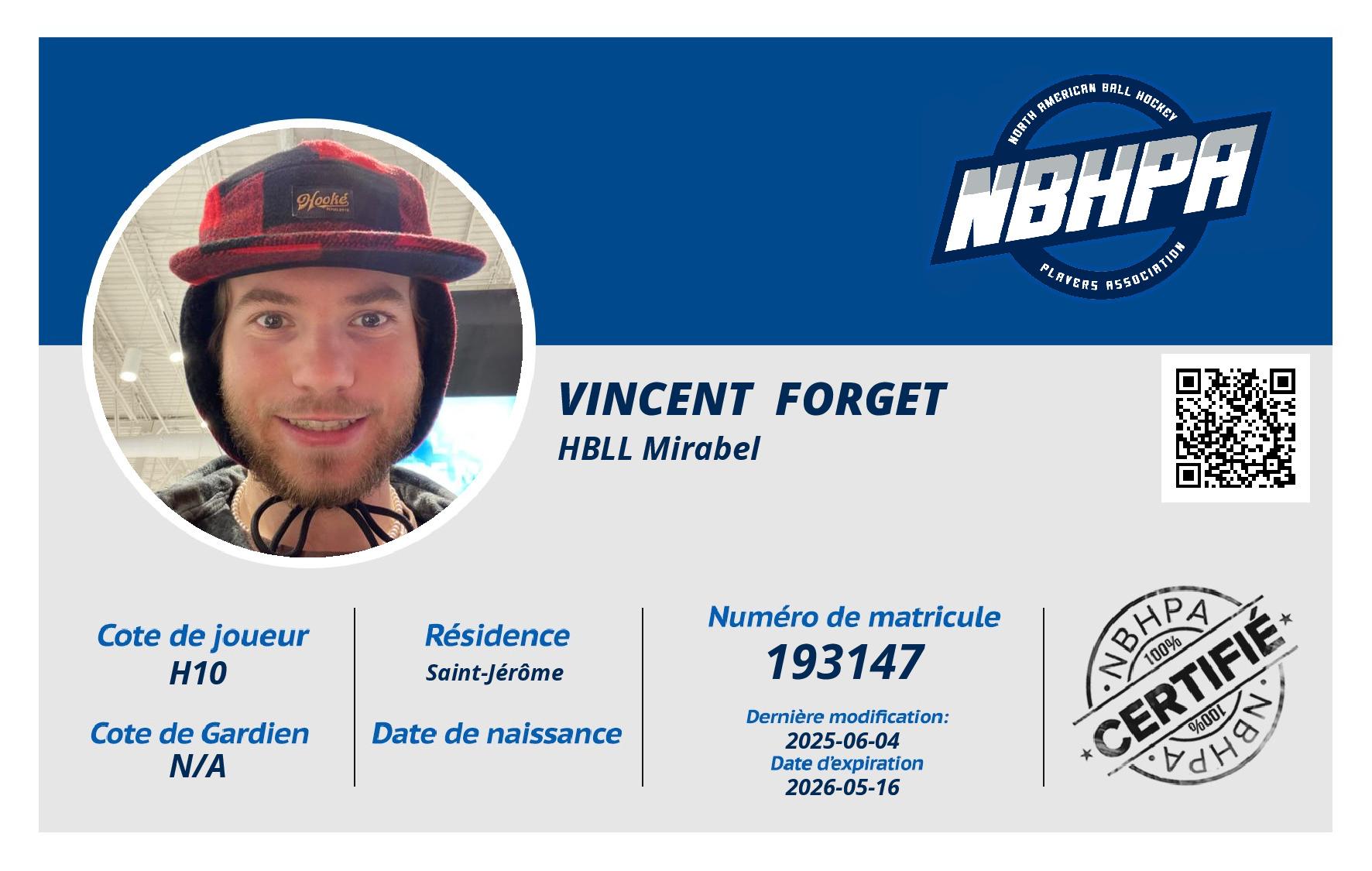 Vincent  Forget