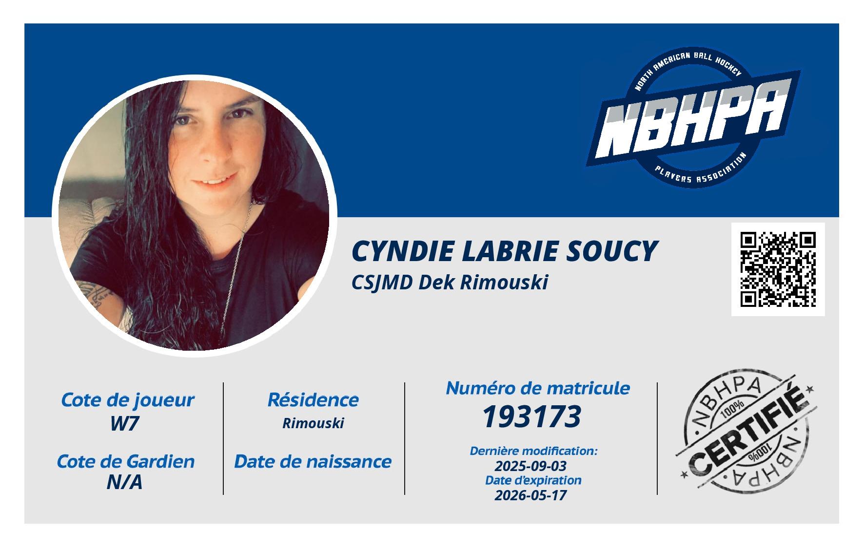 Cyndie Labrie Soucy 