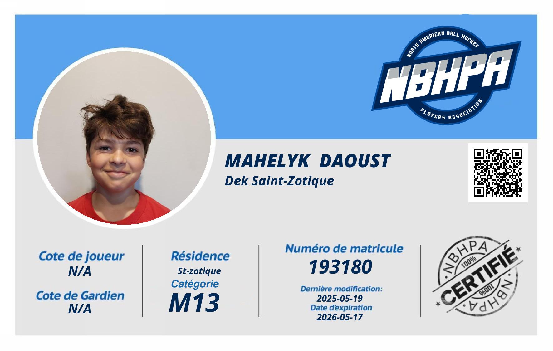 Mahelyk  Daoust 