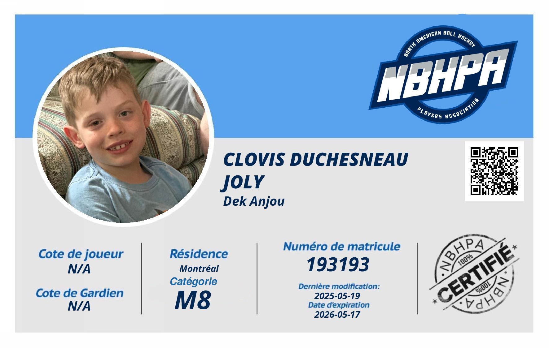 Clovis Duchesneau Joly