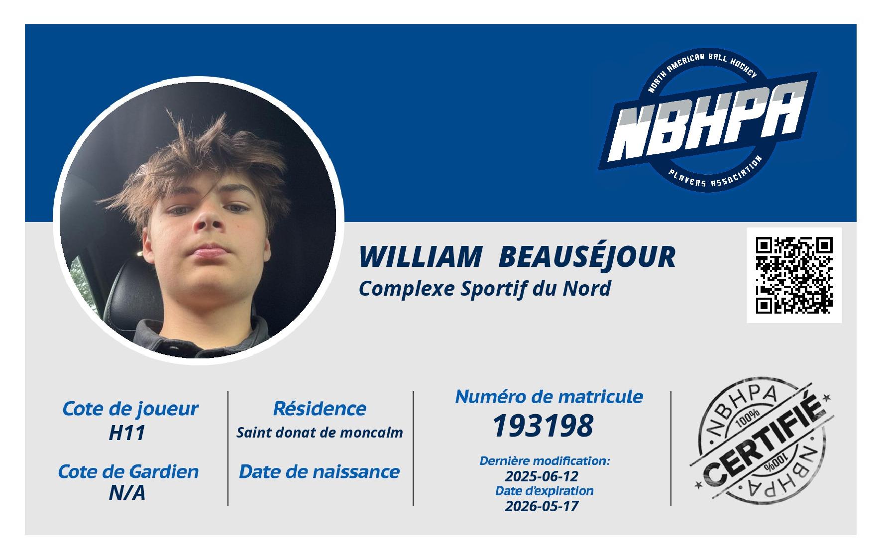 William  Beauséjour