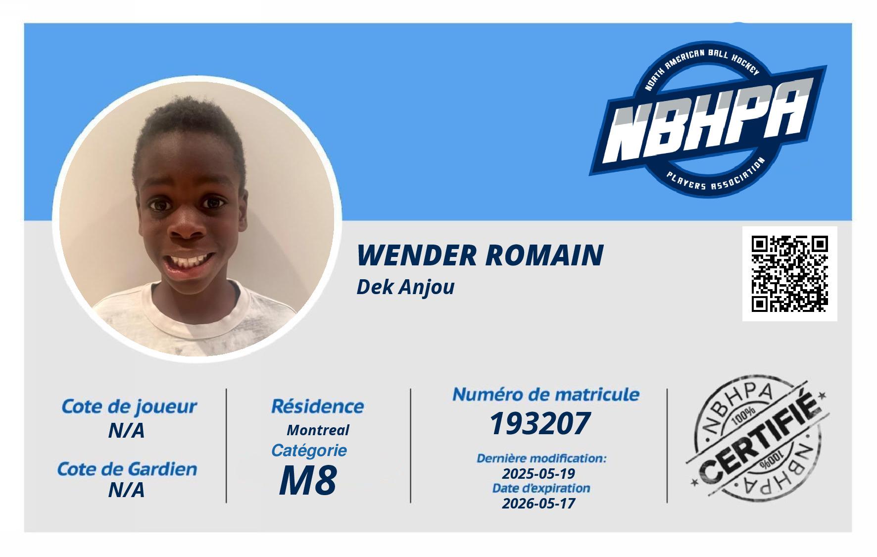 Wender Romain